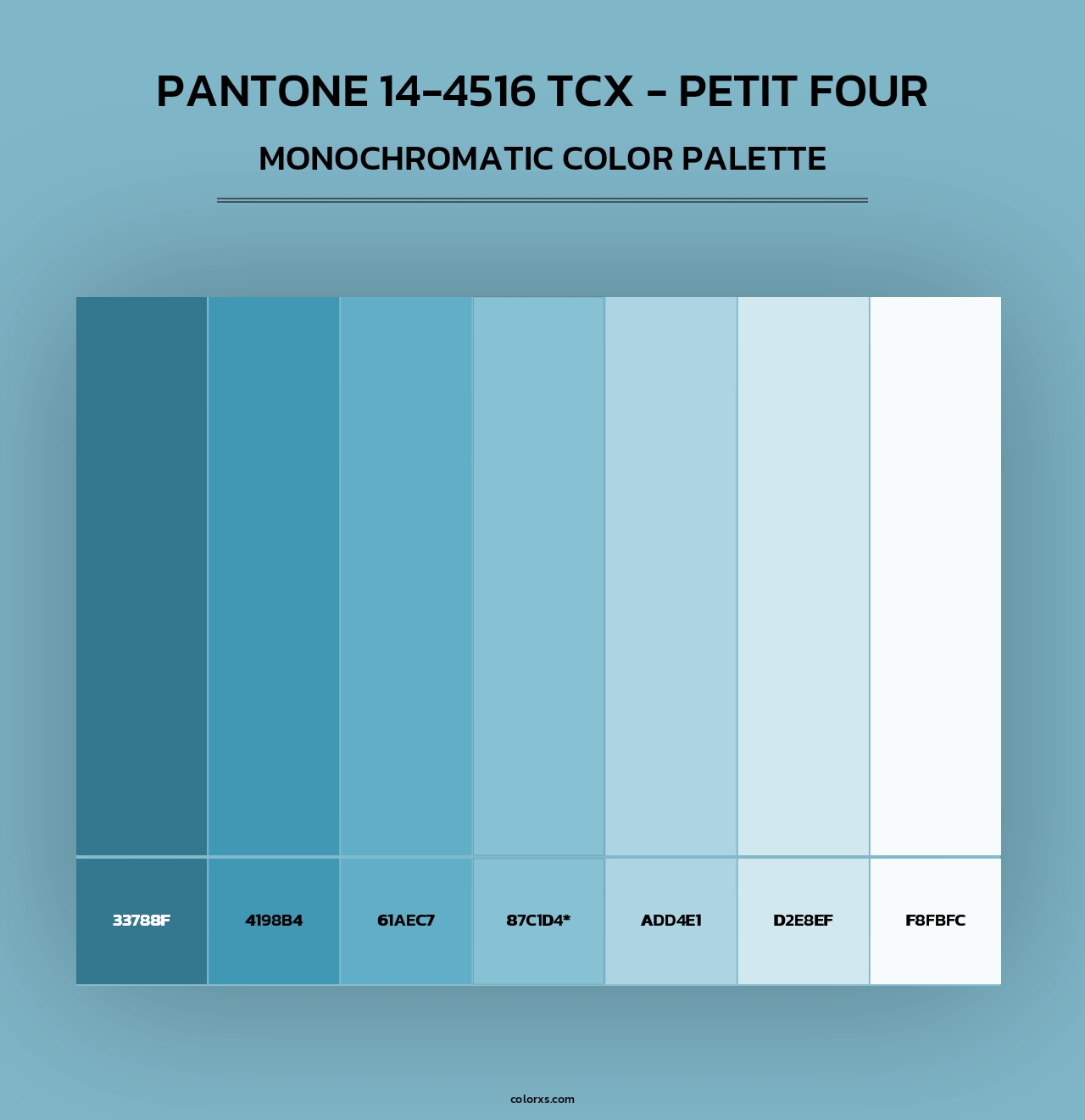 Pantone 14-4516 TCX - Petit four - Monochromatic Color Palette