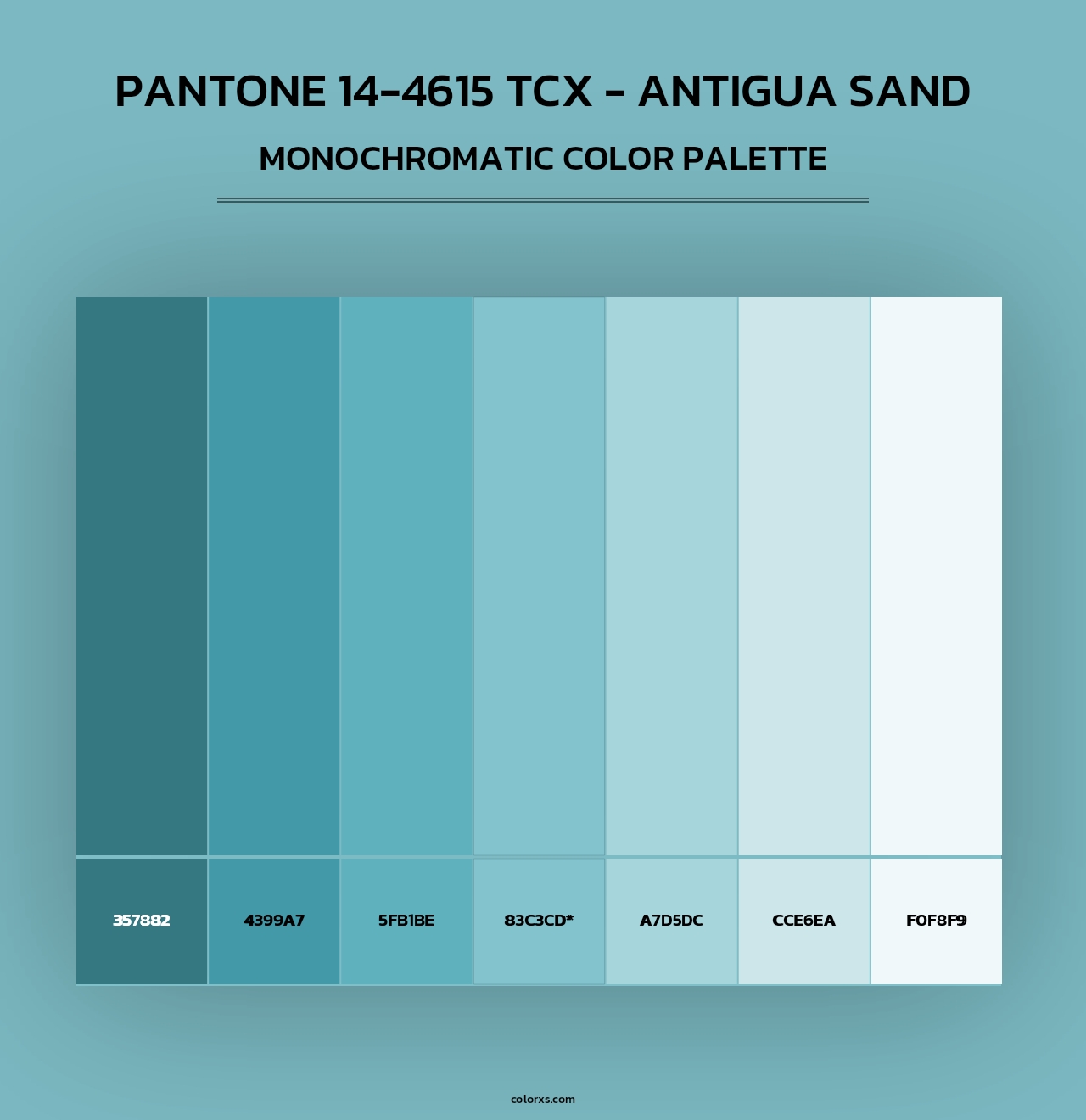 Pantone 14-4615 TCX - Antigua Sand - Monochromatic Color Palette