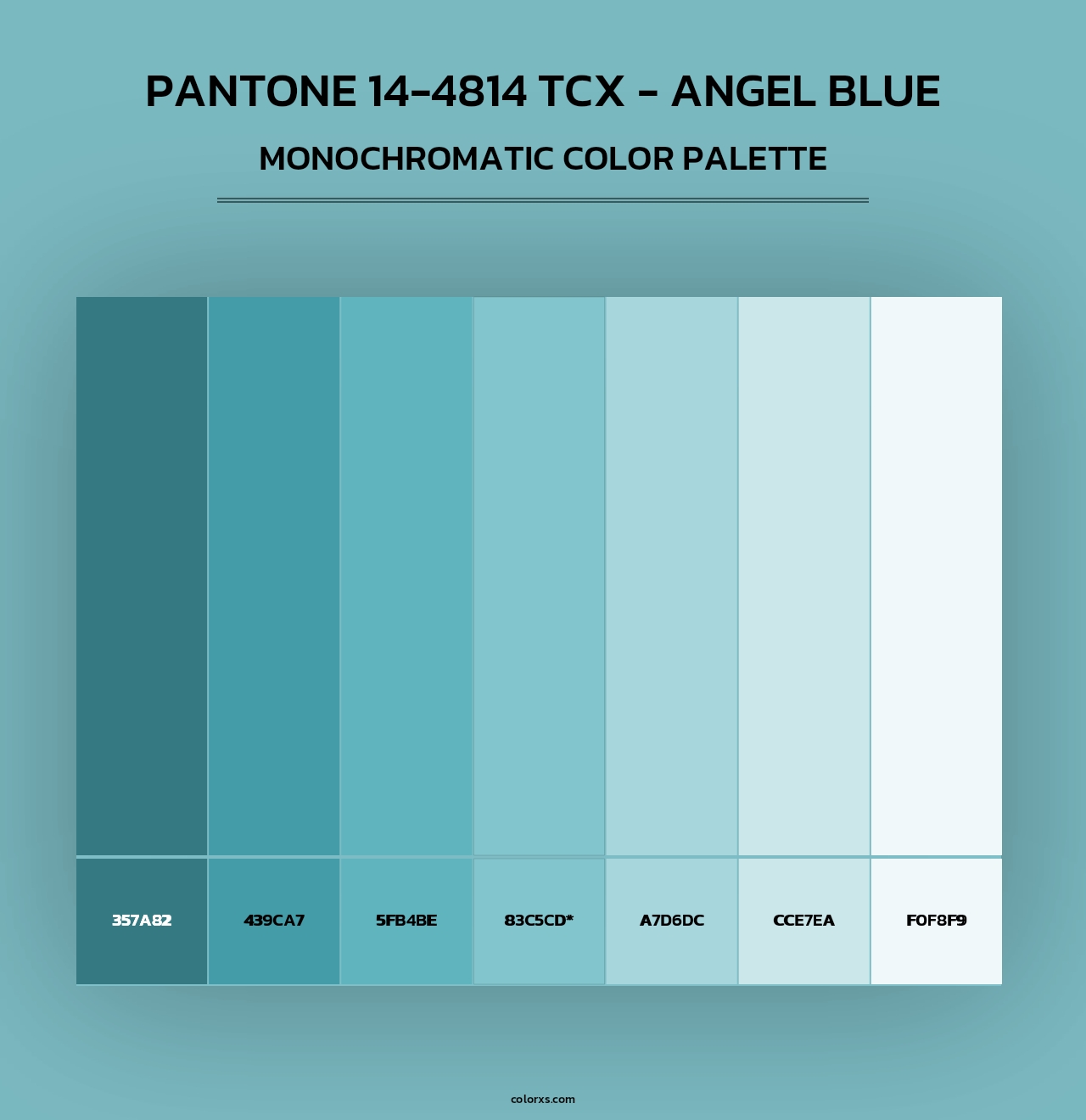 PANTONE 14-4814 TCX - Angel Blue color palettes - colorxs.com
