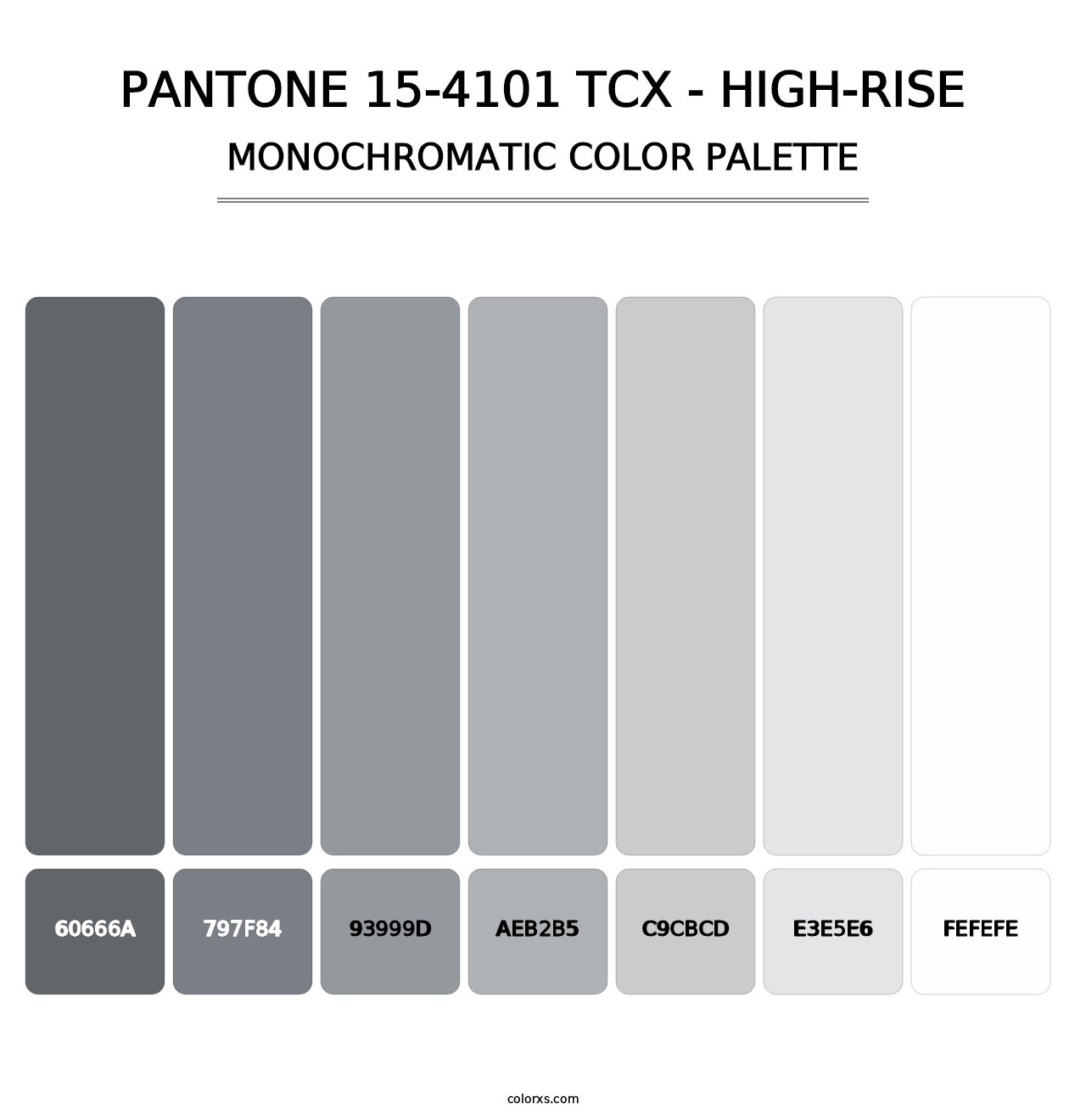 PANTONE 15-4101 TCX - High-rise - Monochromatic Color Palette