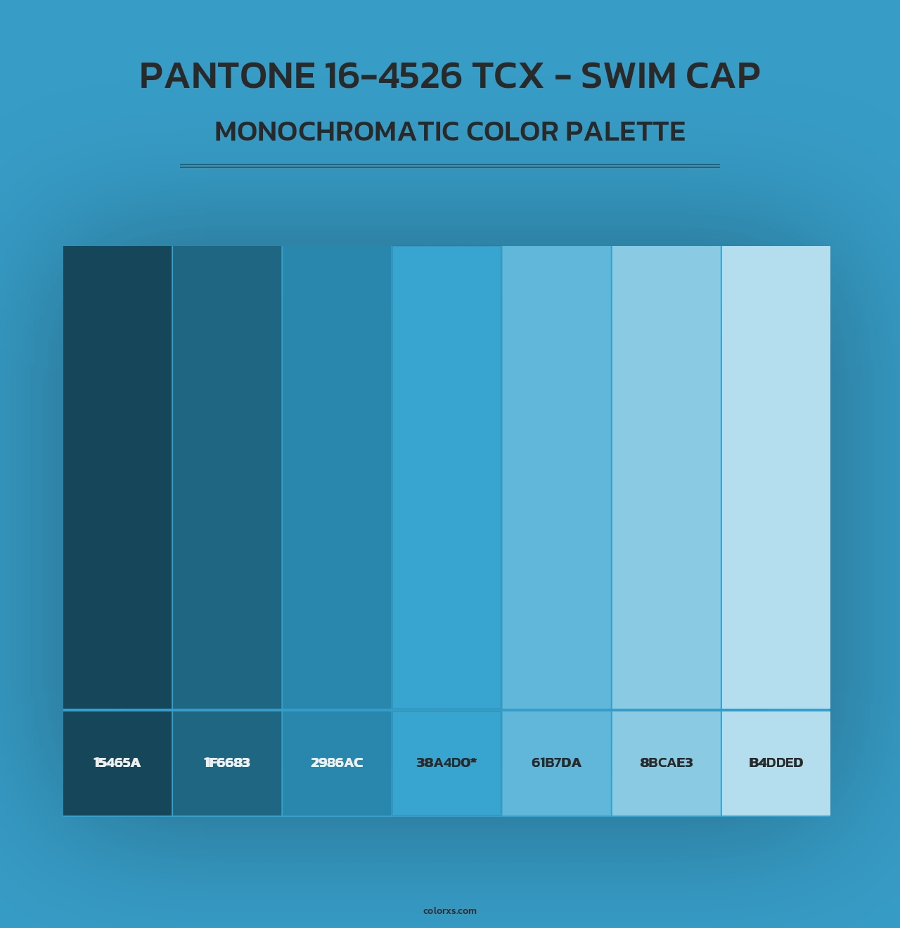 PANTONE 16-4526 TCX - Swim Cap - Monochromatic Color Palette