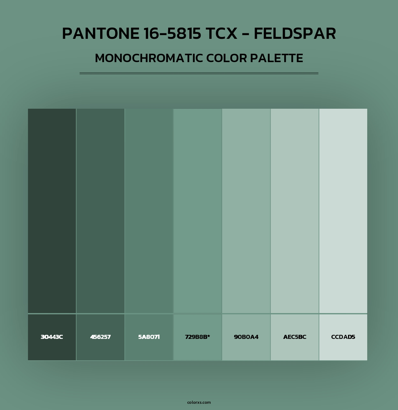 PANTONE 16-5815 TCX - Feldspar - Monochromatic Color Palette
