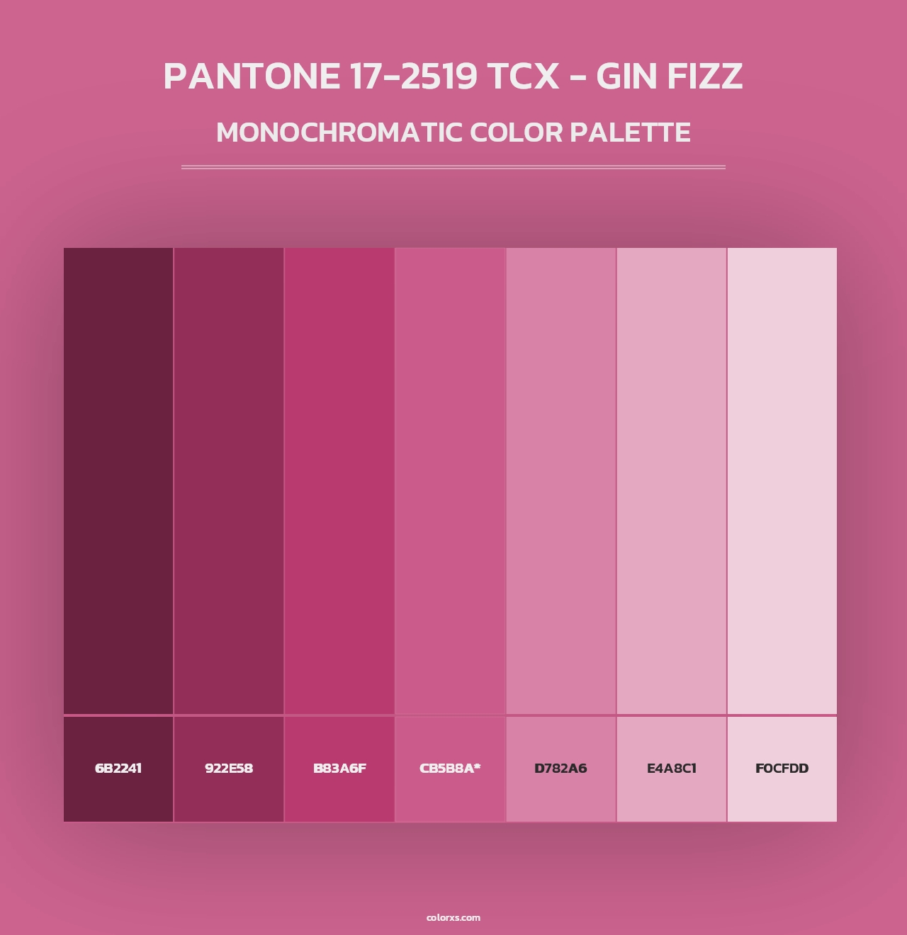 PANTONE 17-2519 TCX - Gin Fizz - Monochromatic Color Palette
