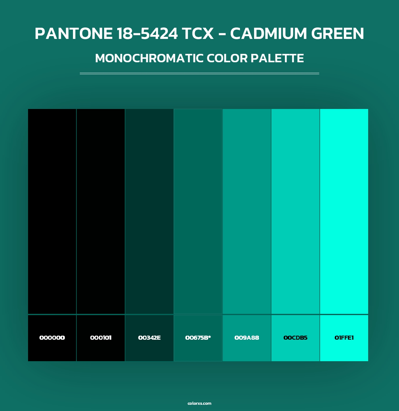 Fresh Look at Pantone 18 5424 Tcx Cadmium Green Color Palettes