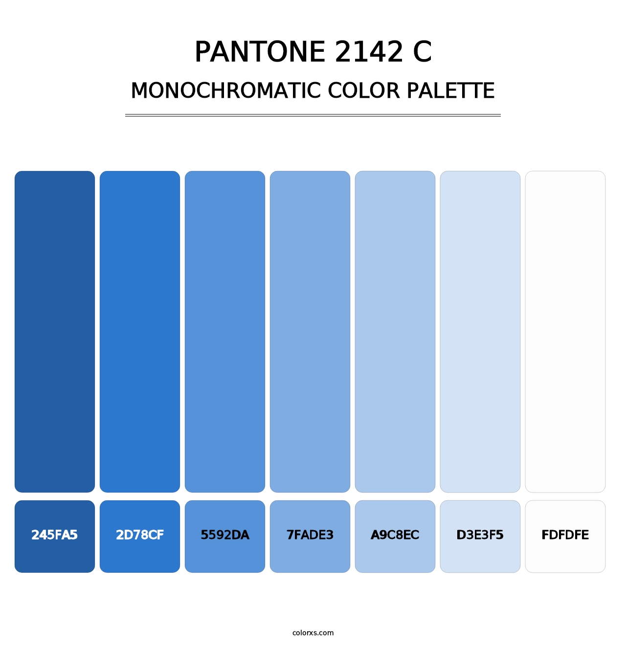 PANTONE 2142 C - Monochromatic Color Palette