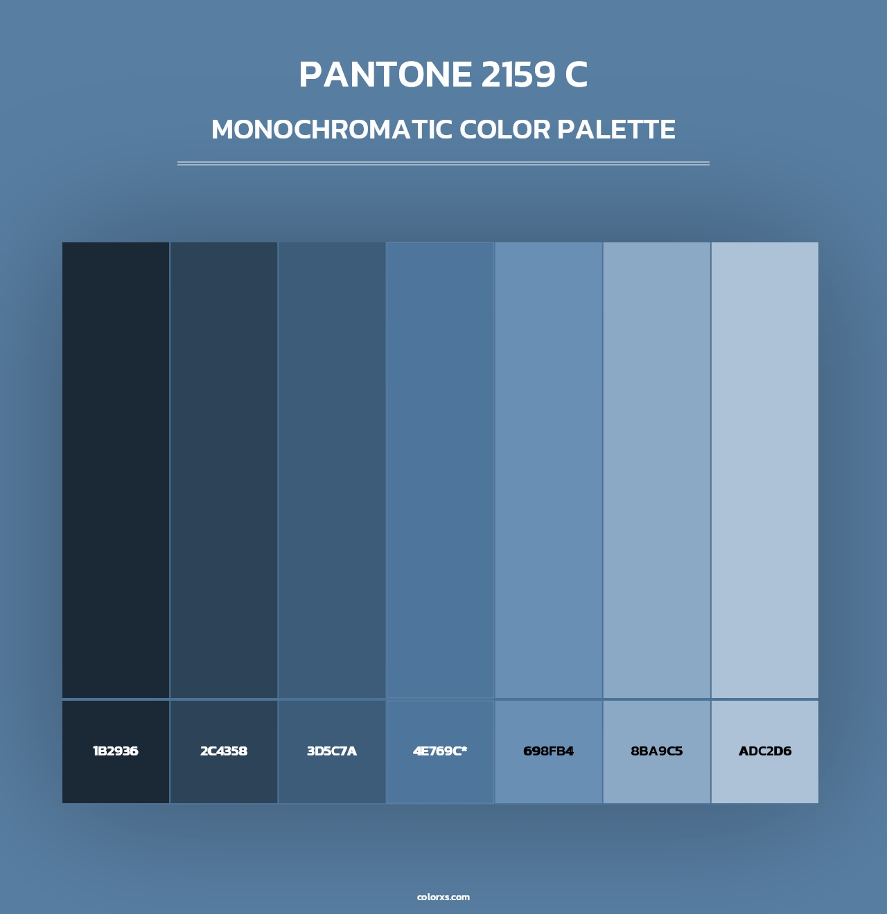 PANTONE 2159 C - Monochromatic Color Palette
