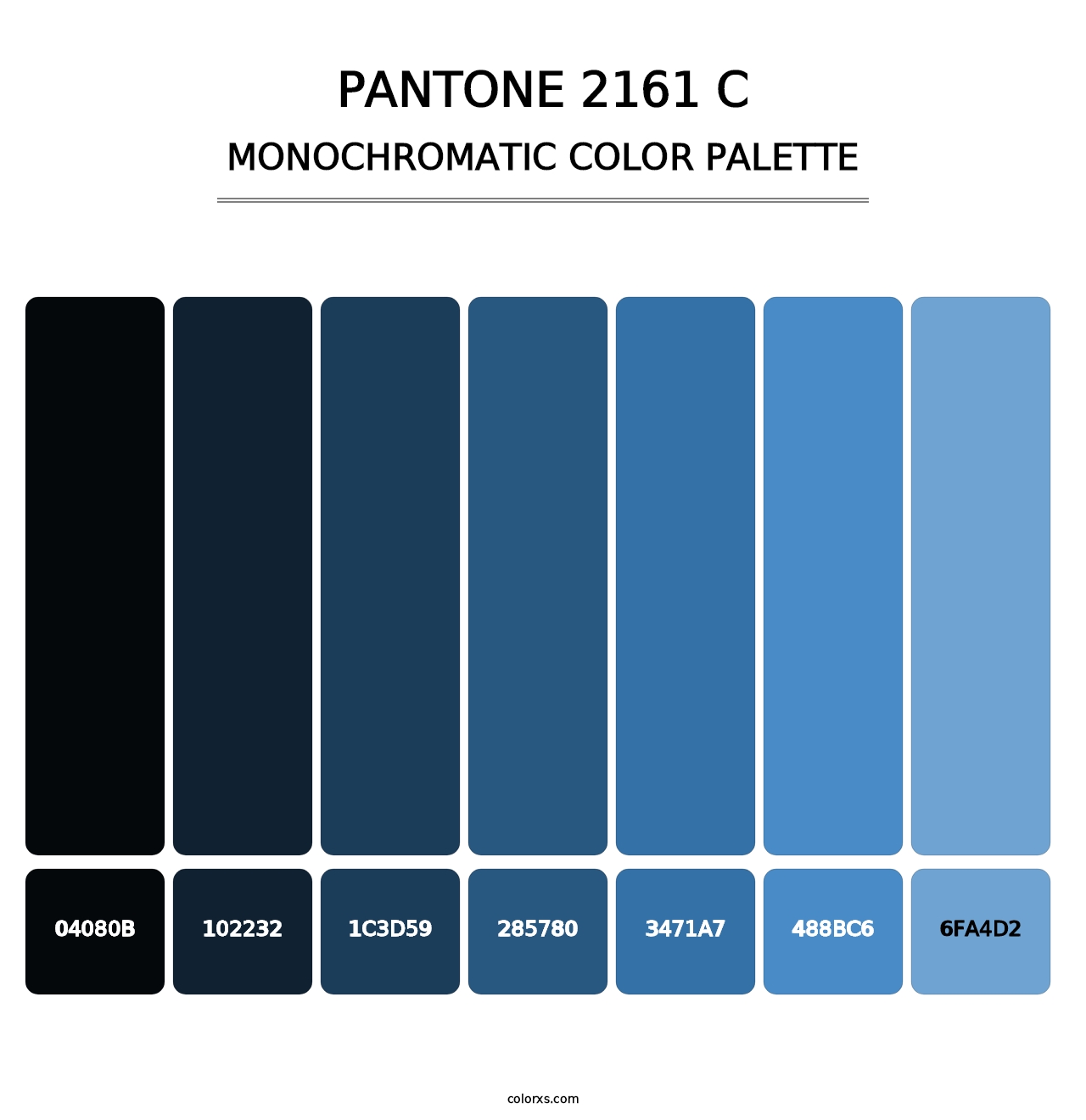 PANTONE 2161 C - Monochromatic Color Palette