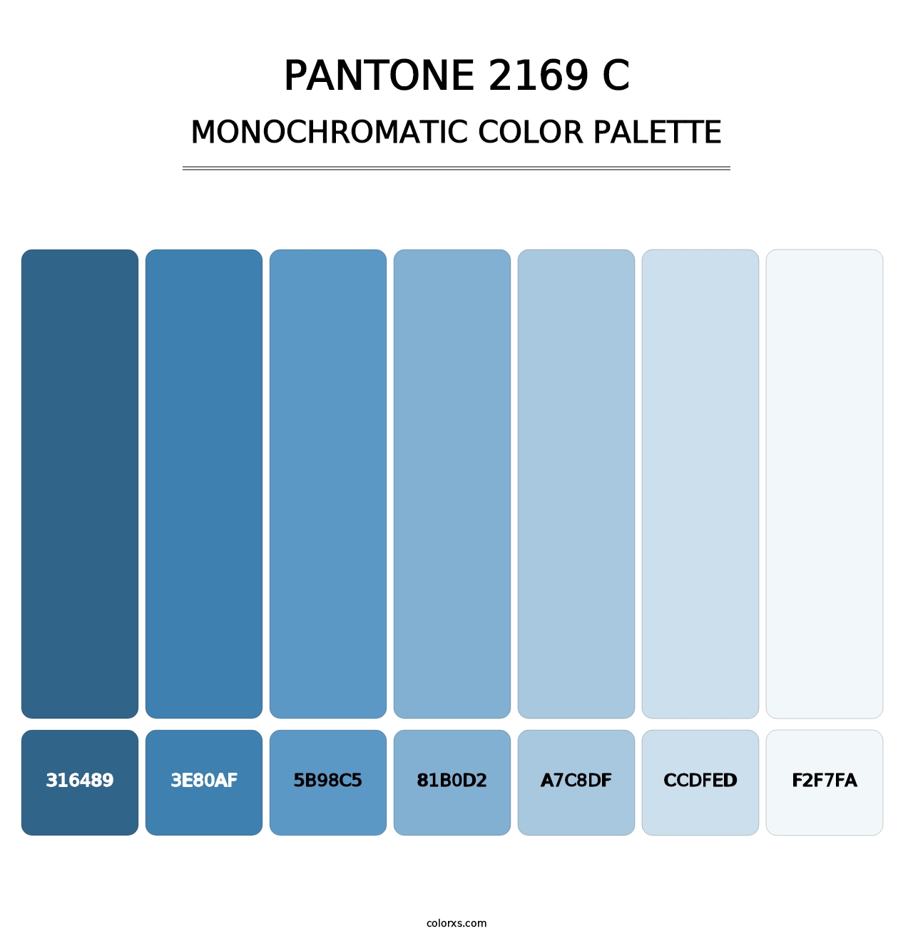 PANTONE 2169 C - Monochromatic Color Palette