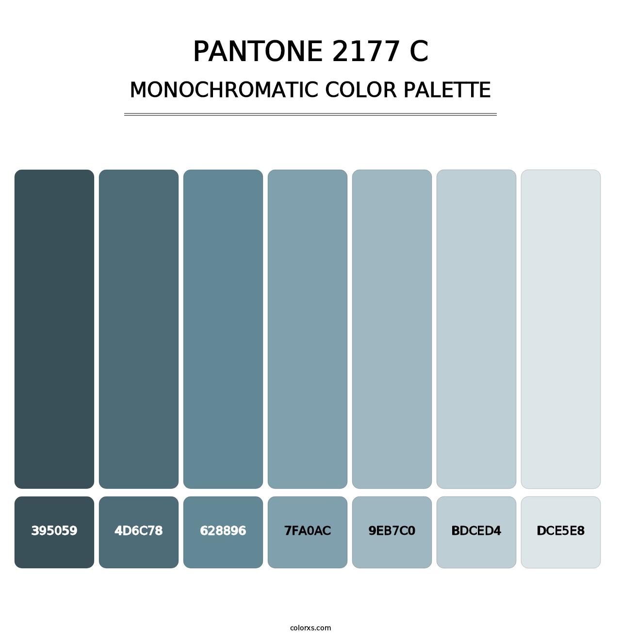PANTONE 2177 C - Monochromatic Color Palette