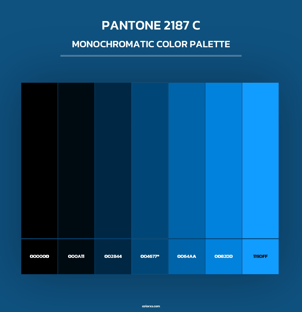 PANTONE 2187 C - Monochromatic Color Palette