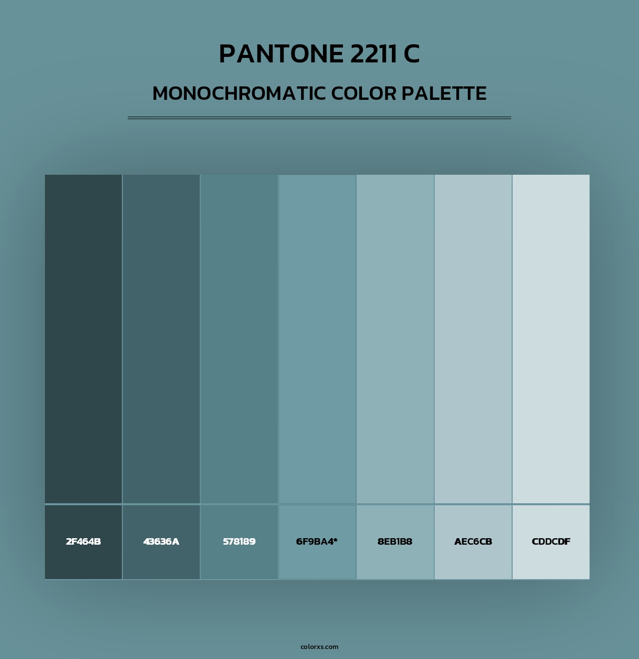 PANTONE 2211 C - Monochromatic Color Palette