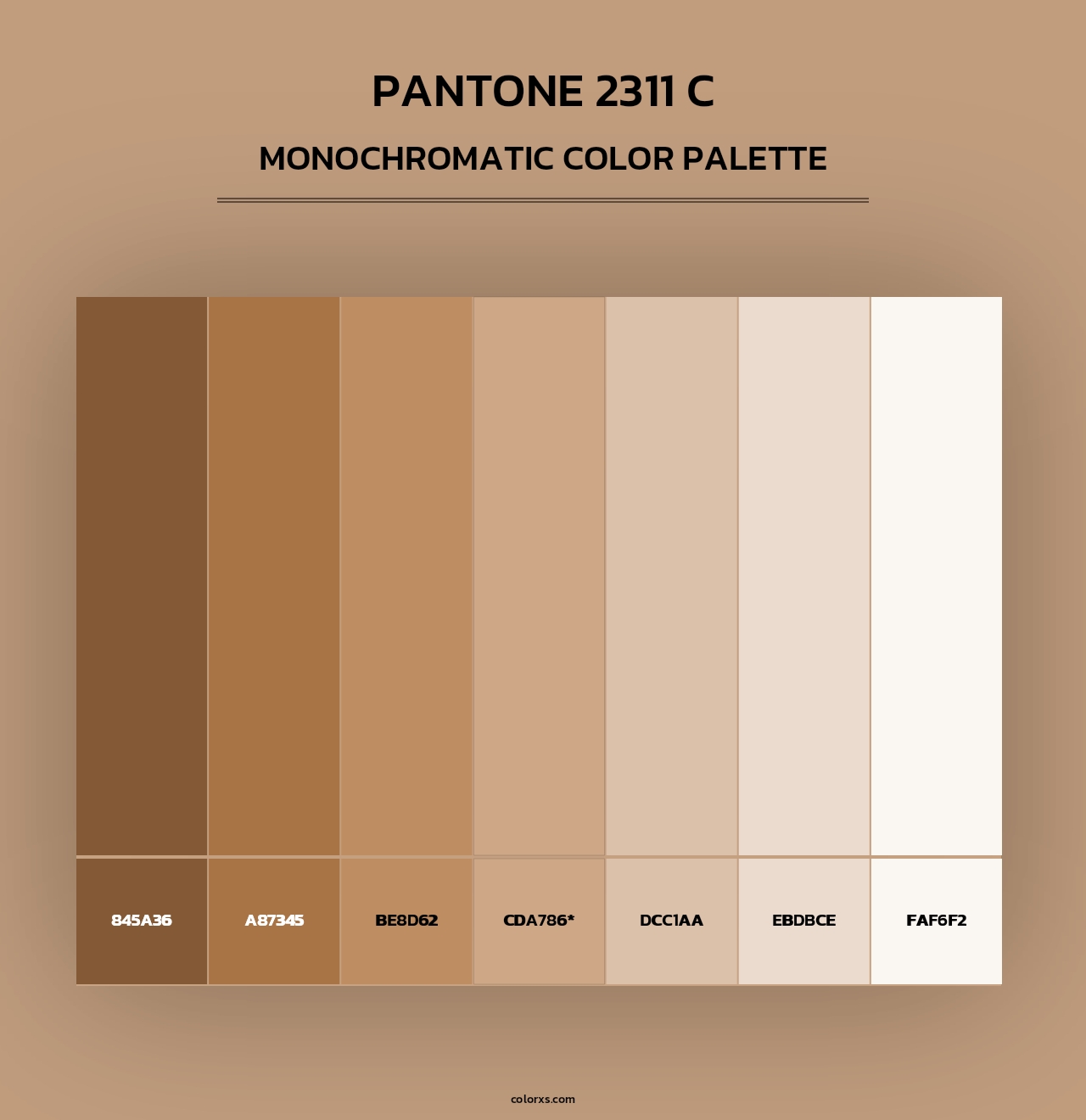 PANTONE 2311 C - Monochromatic Color Palette