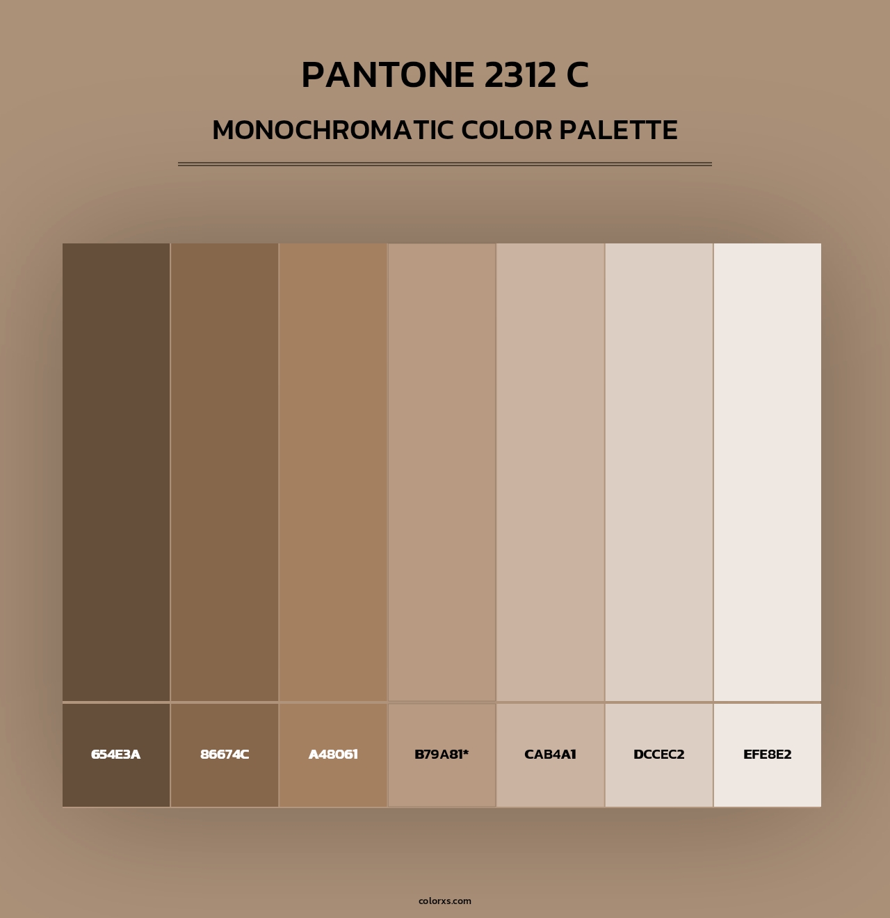 PANTONE 2312 C - Monochromatic Color Palette