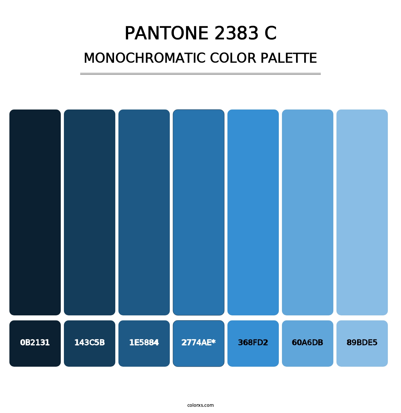 PANTONE 2383 C - Monochromatic Color Palette