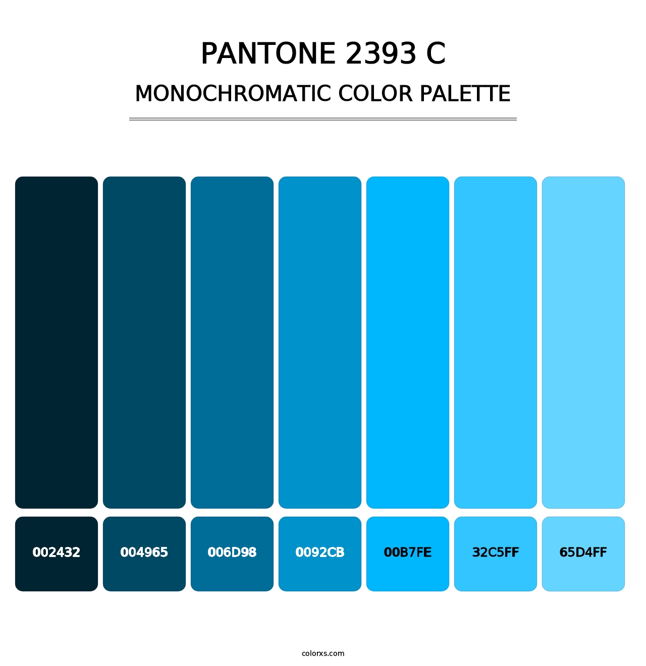 PANTONE 2393 C - Monochromatic Color Palette