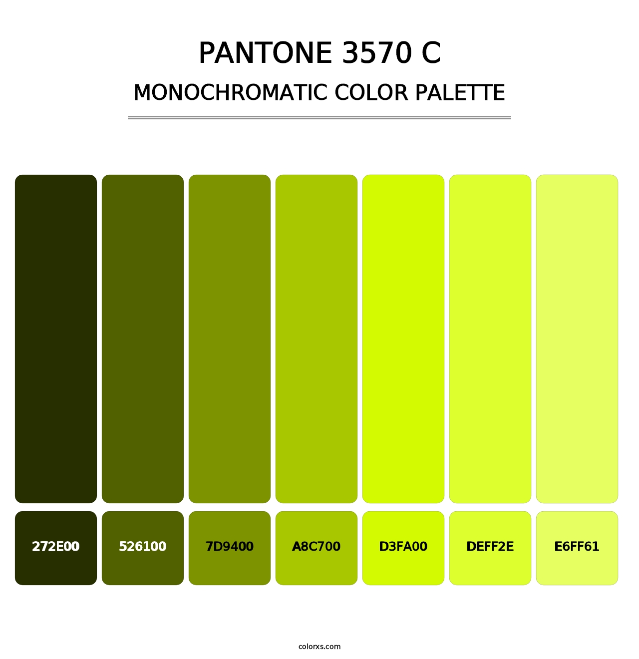 PANTONE 3570 C - Monochromatic Color Palette