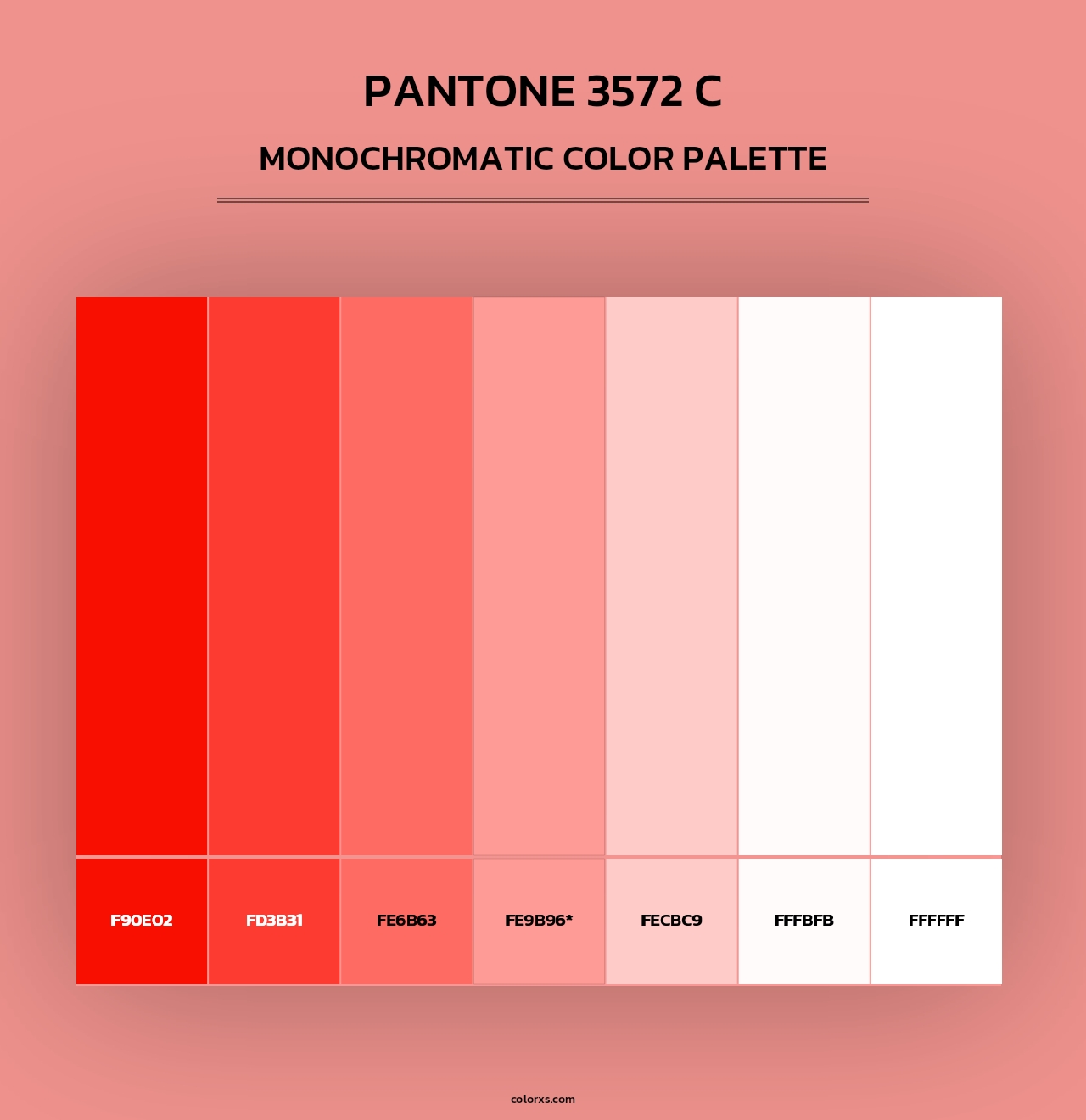 PANTONE 3572 C - Monochromatic Color Palette