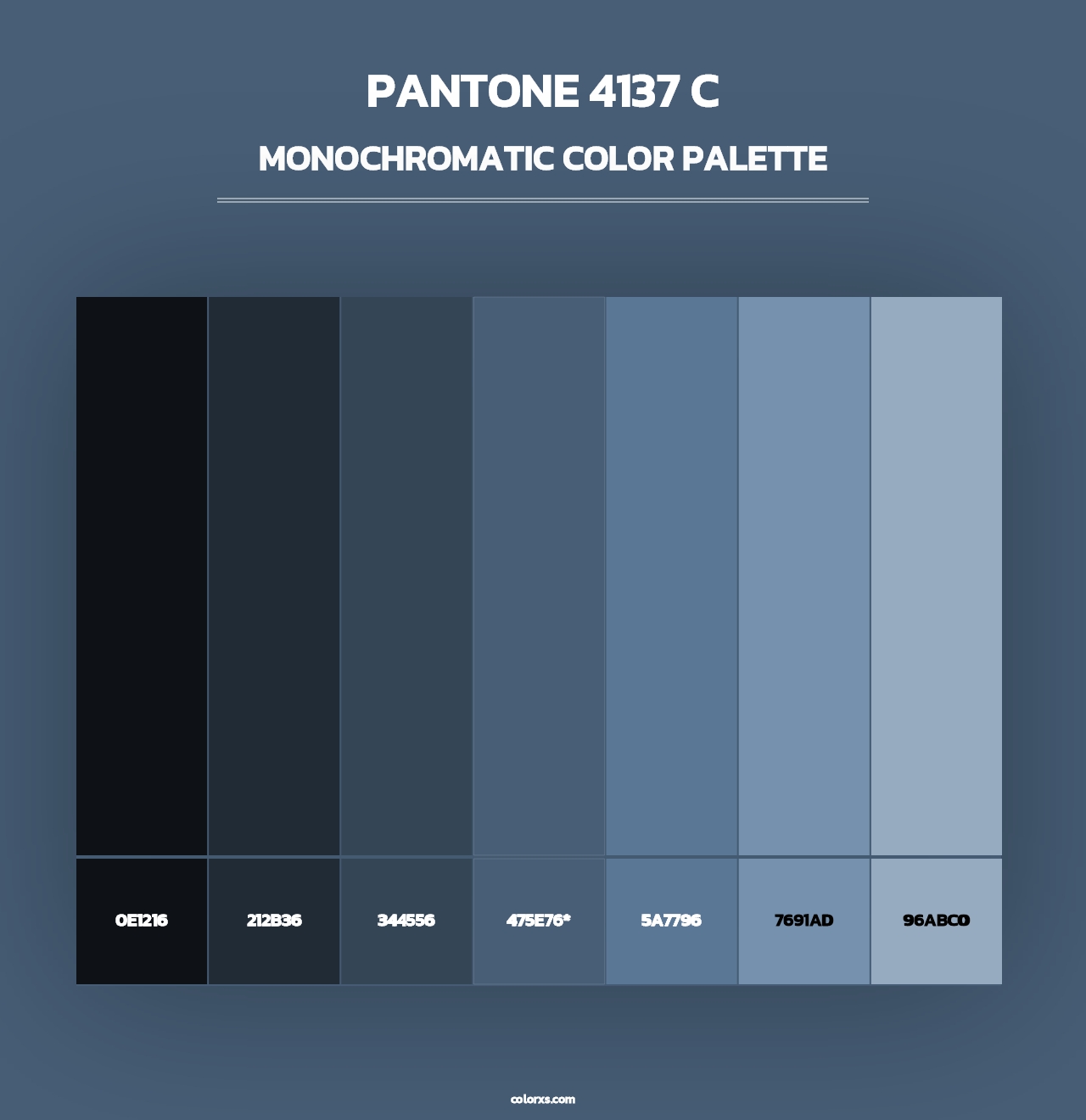 PANTONE 4137 C - Monochromatic Color Palette