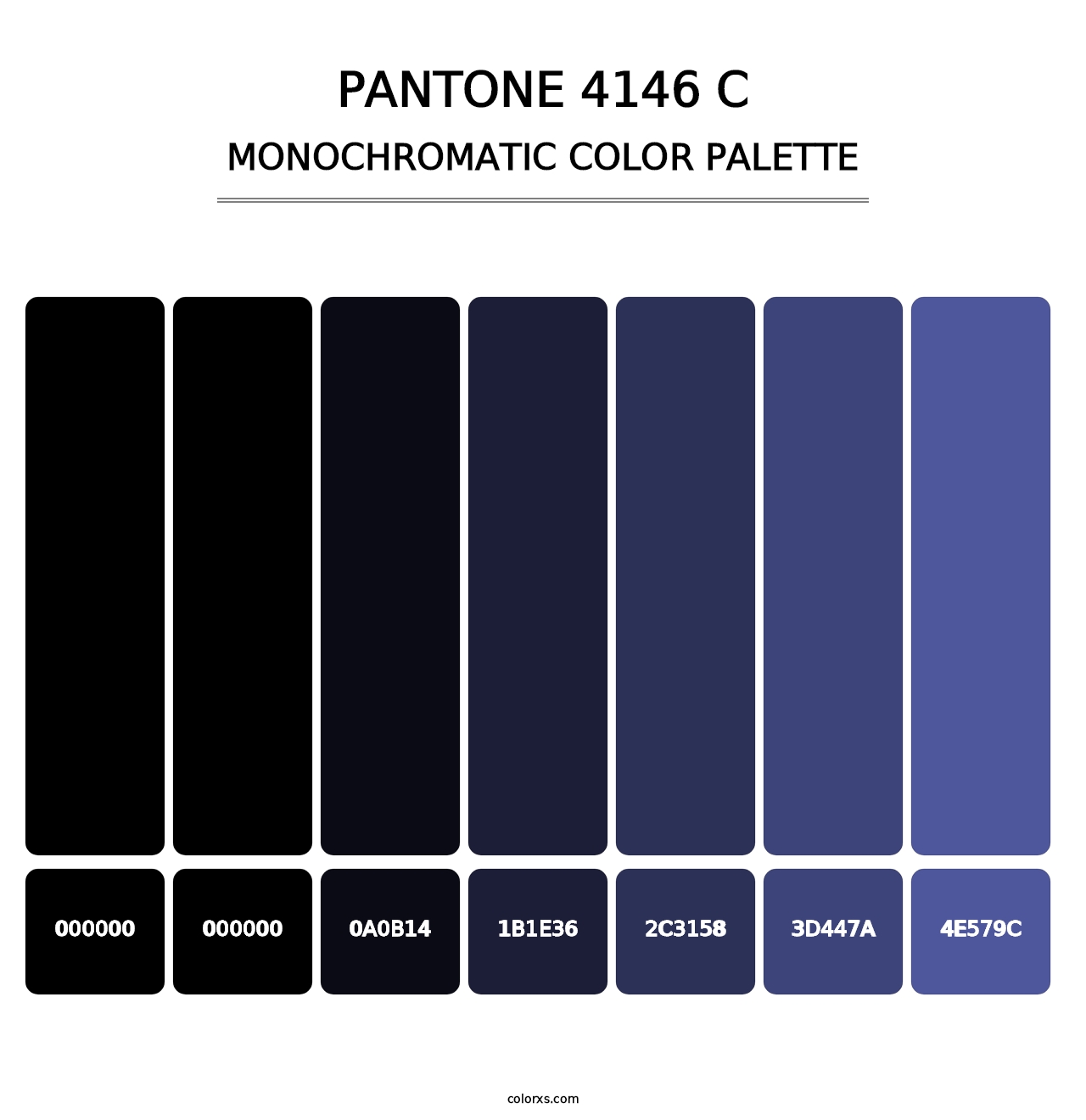 PANTONE 4146 C - Monochromatic Color Palette