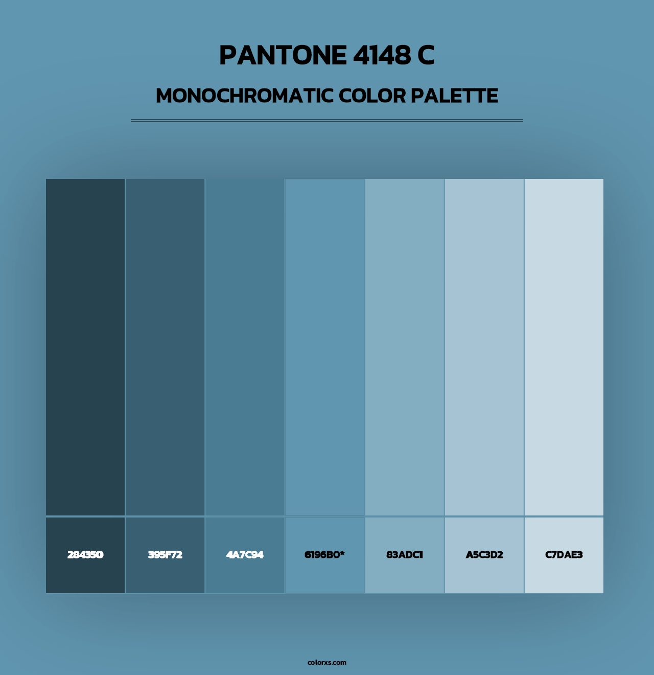PANTONE 4148 C - Monochromatic Color Palette