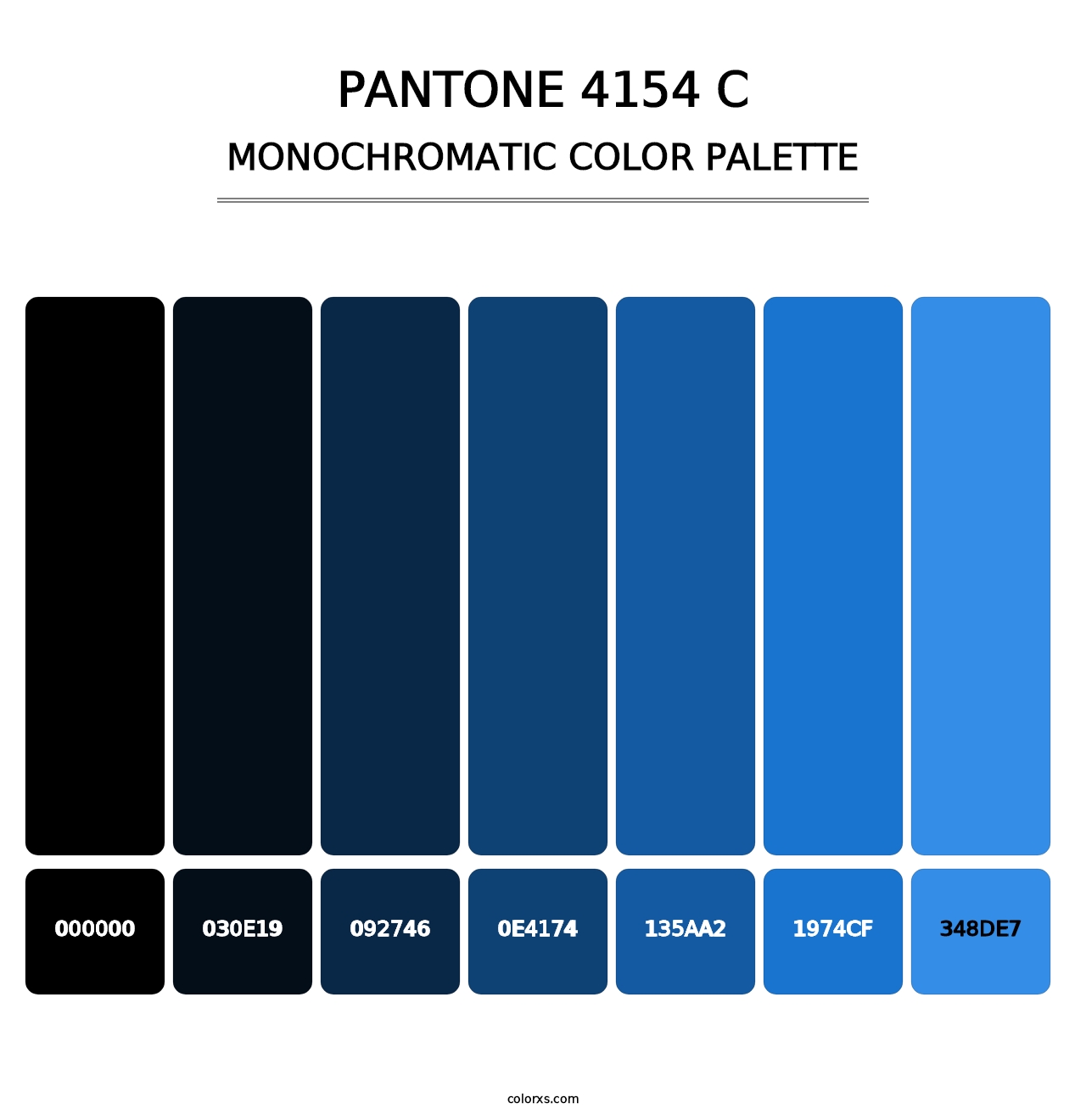 PANTONE 4154 C - Monochromatic Color Palette