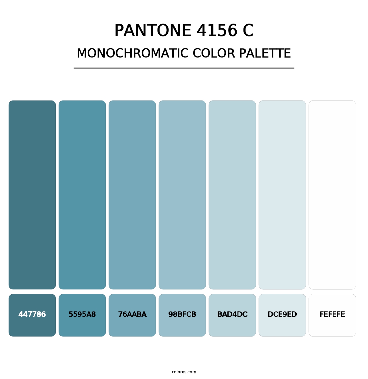 PANTONE 4156 C - Monochromatic Color Palette