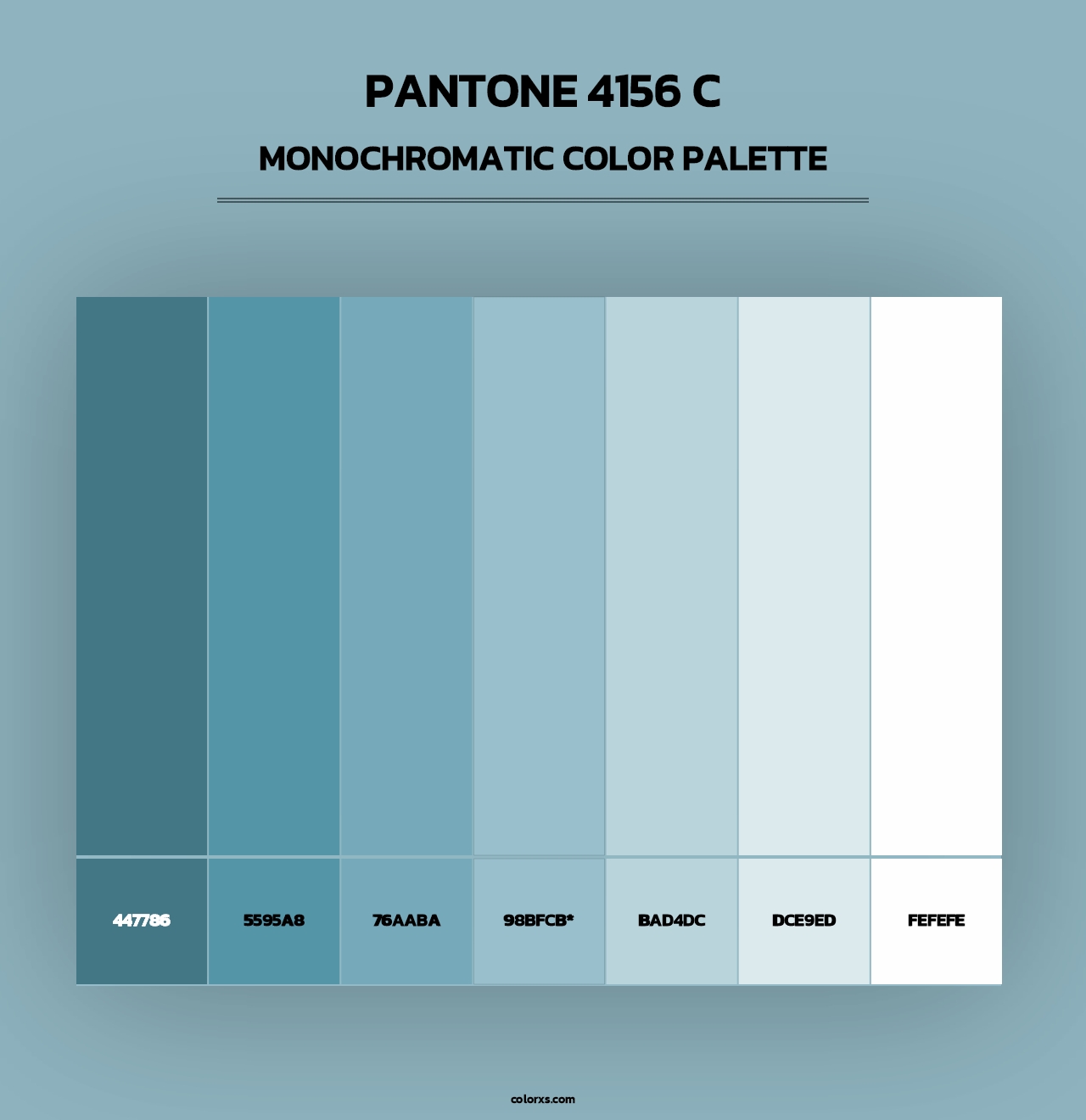 PANTONE 4156 C - Monochromatic Color Palette