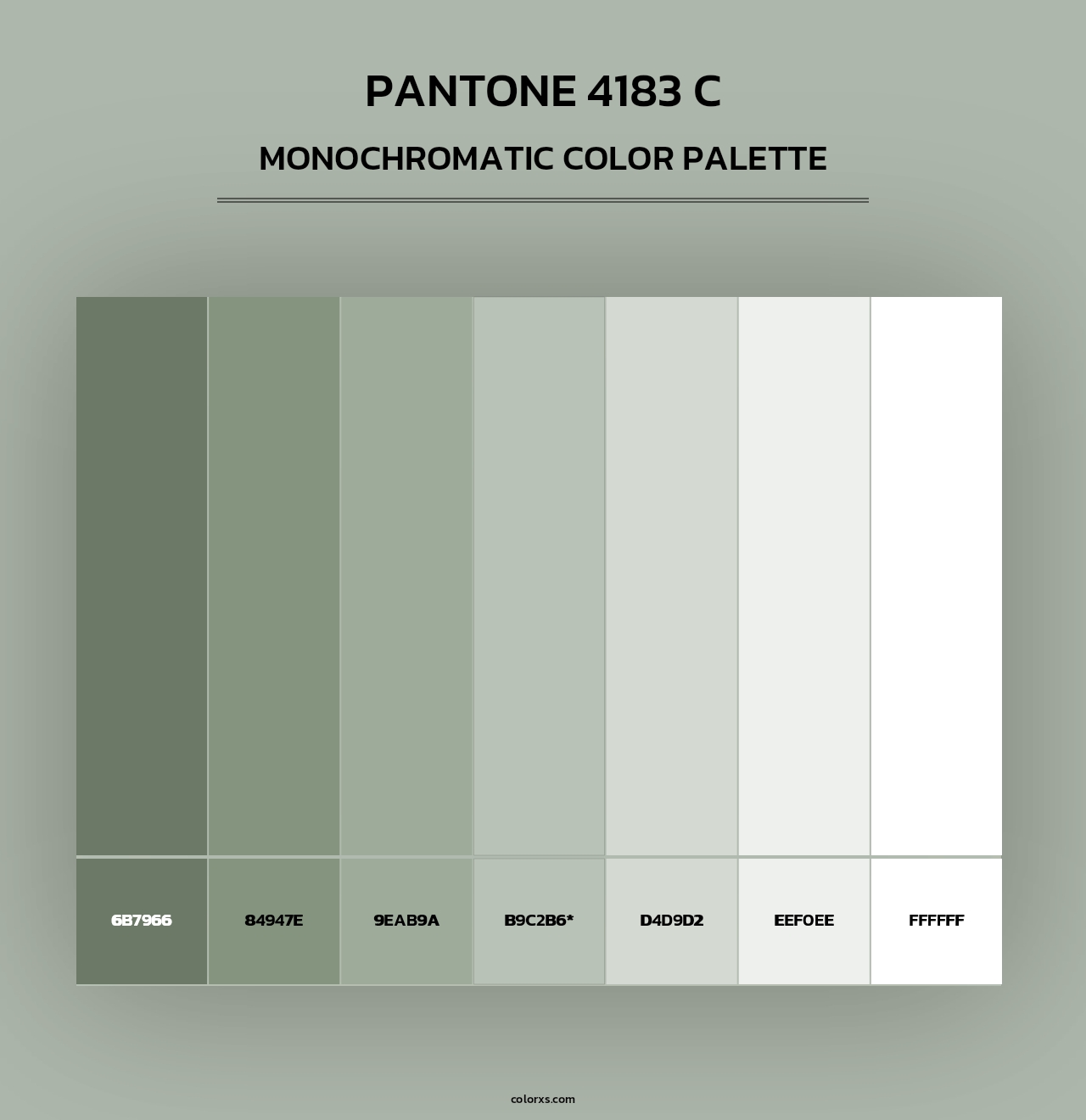 PANTONE 4183 C - Monochromatic Color Palette