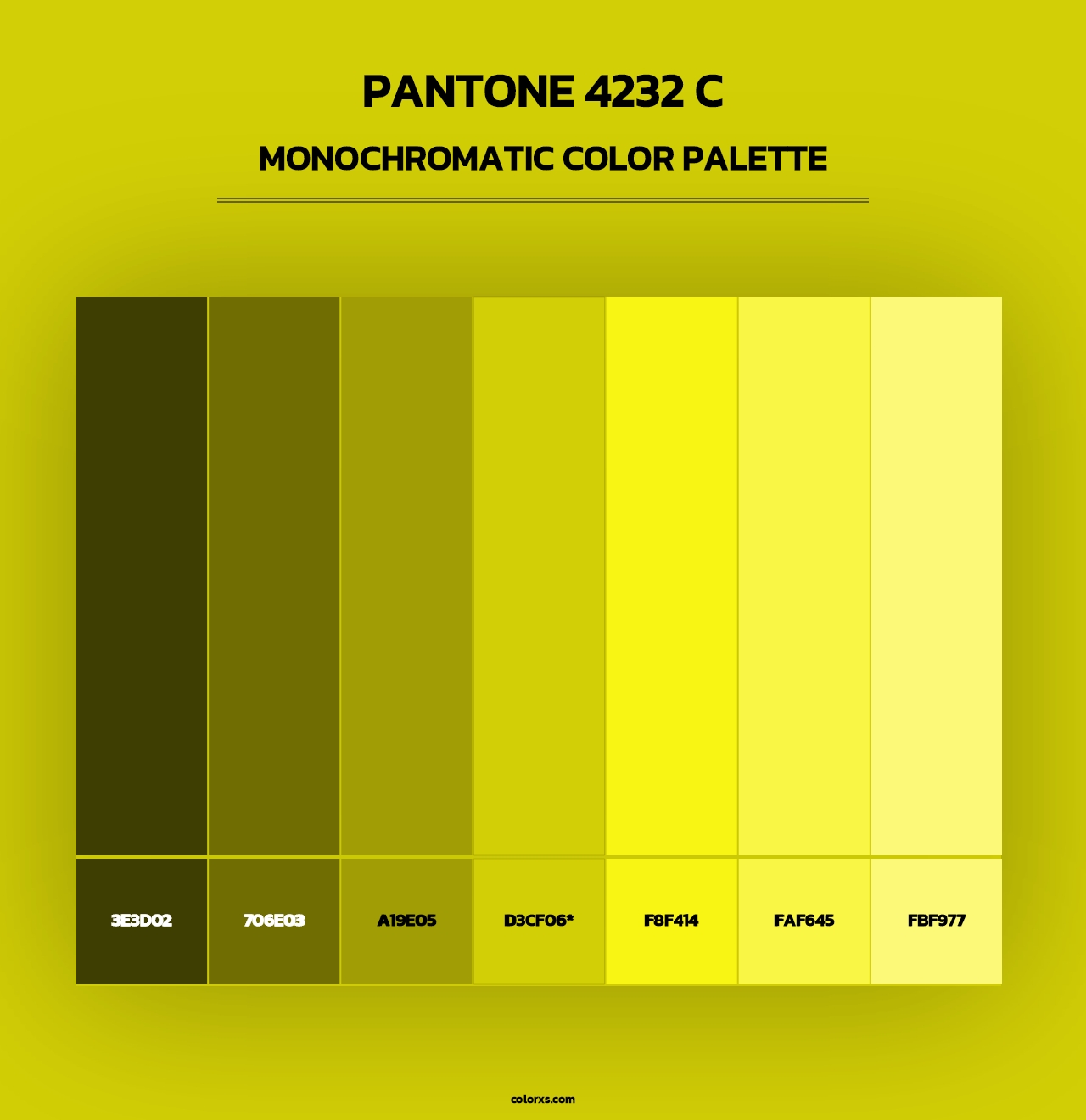 PANTONE 4232 C - Monochromatic Color Palette