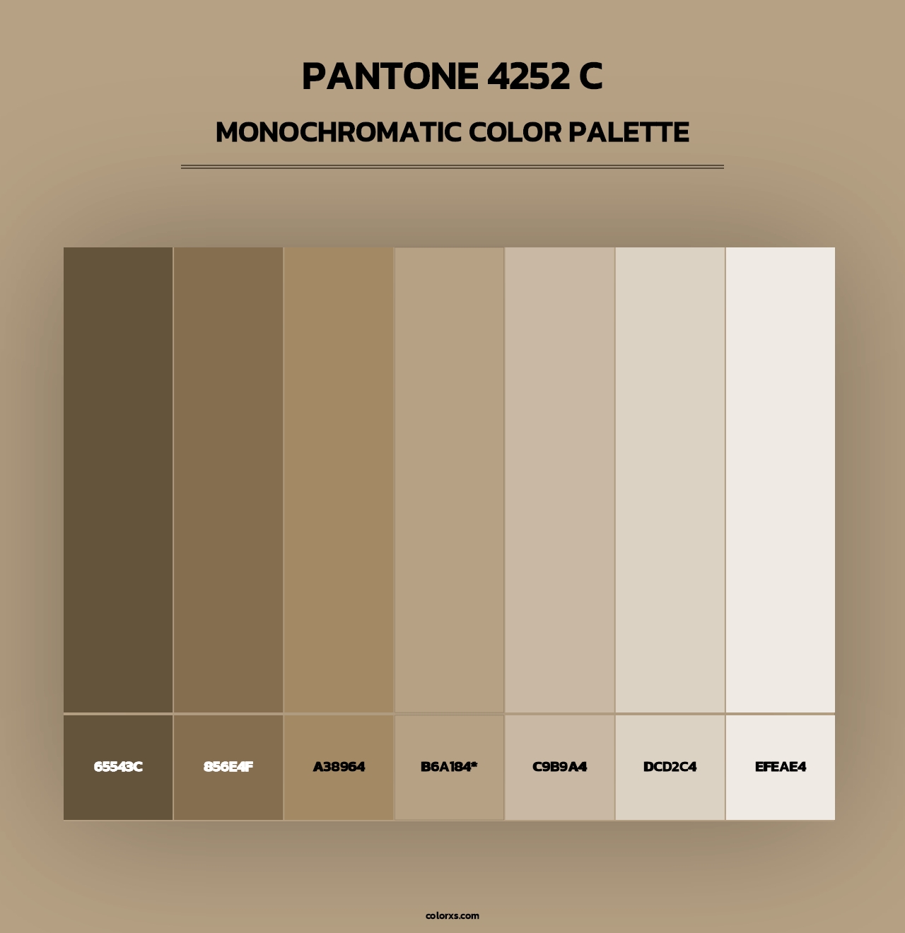 PANTONE 4252 C - Monochromatic Color Palette
