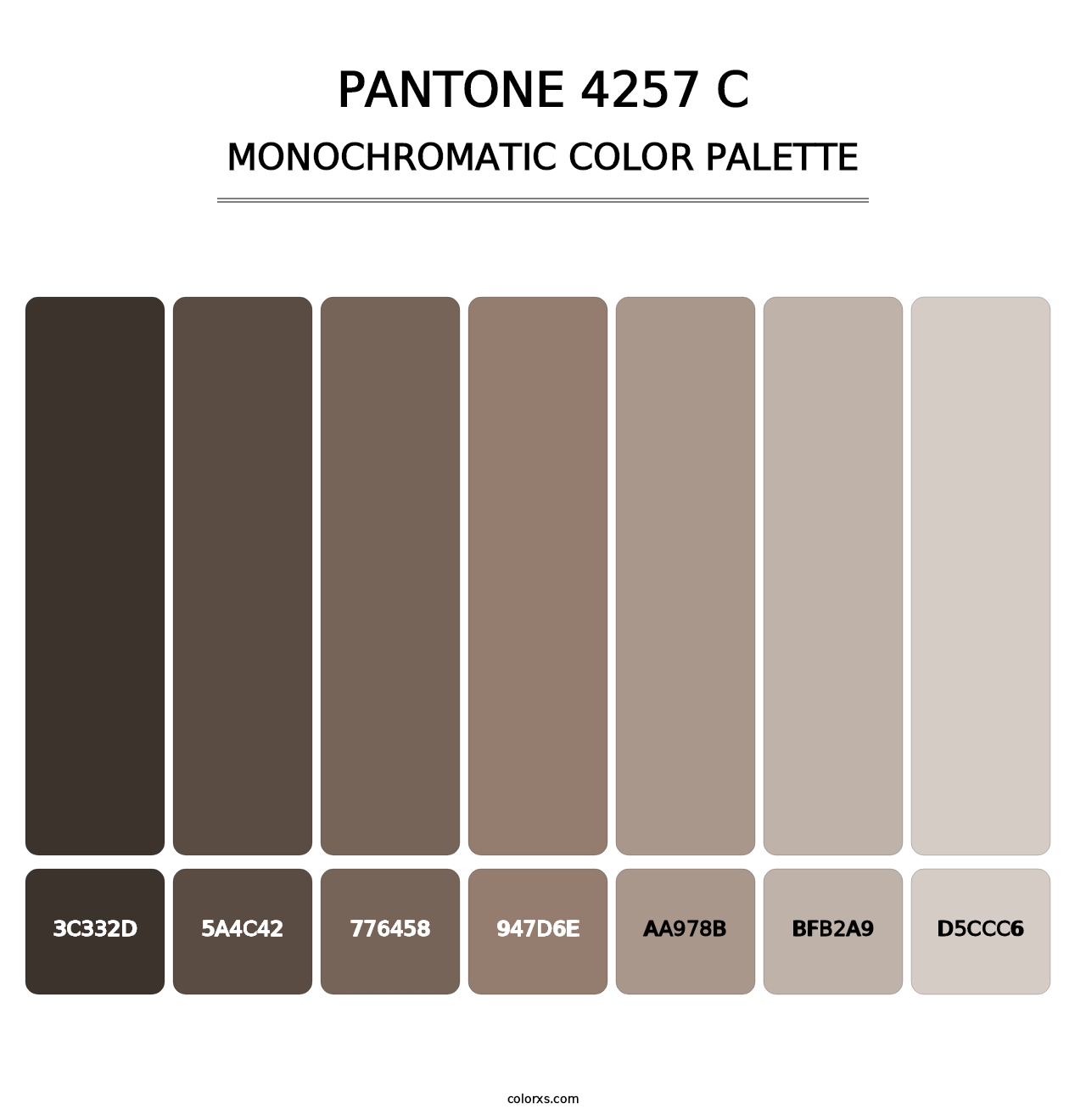 PANTONE 4257 C - Monochromatic Color Palette