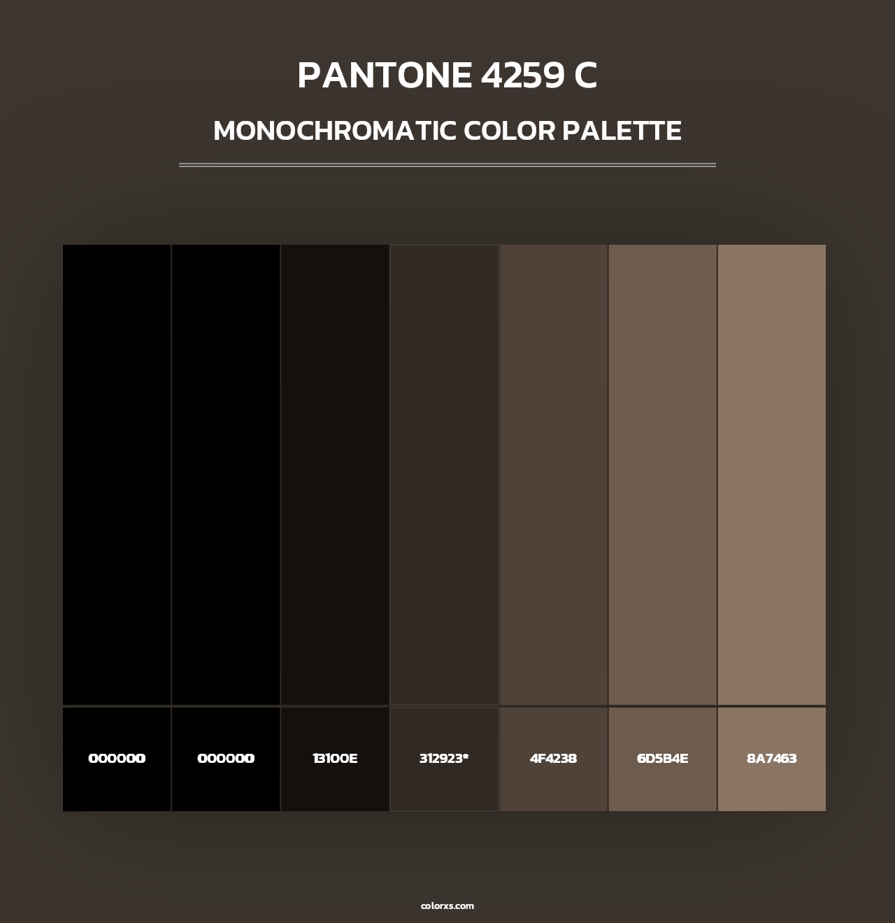 PANTONE 4259 C - Monochromatic Color Palette