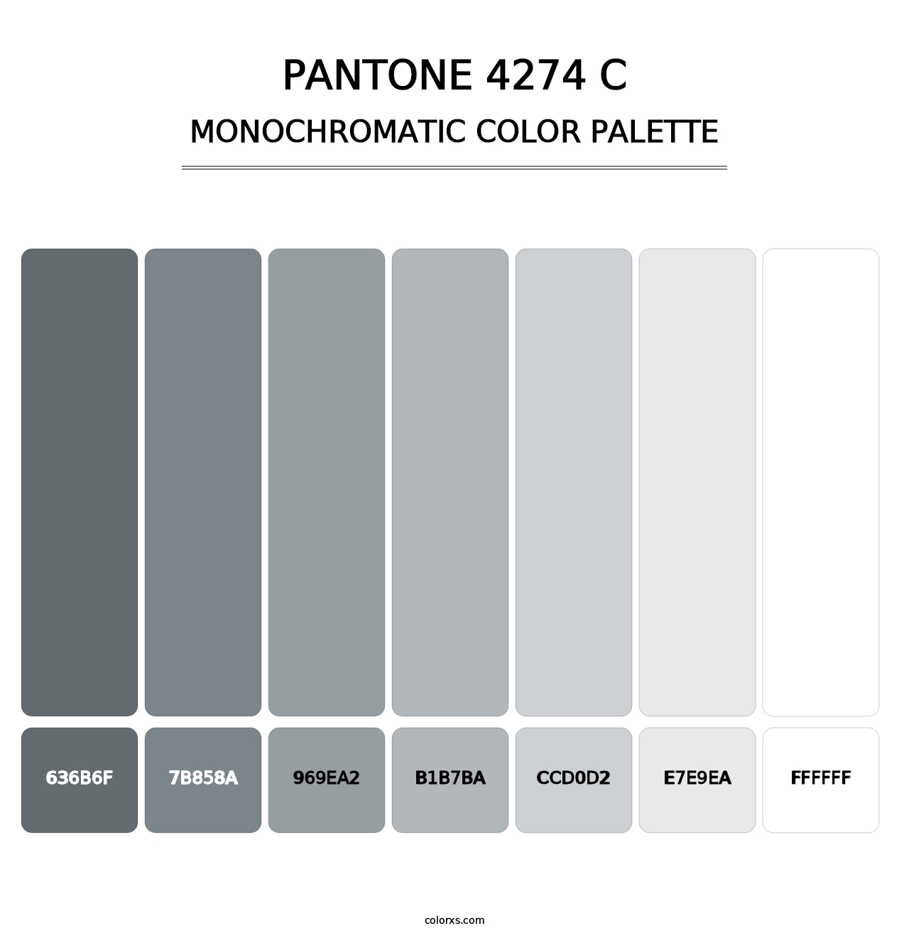 PANTONE 4274 C - Monochromatic Color Palette