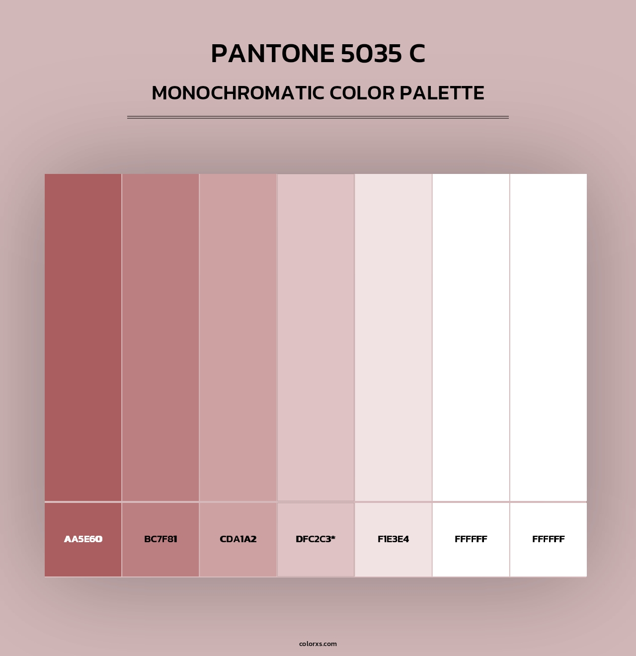 PANTONE 5035 C - Monochromatic Color Palette