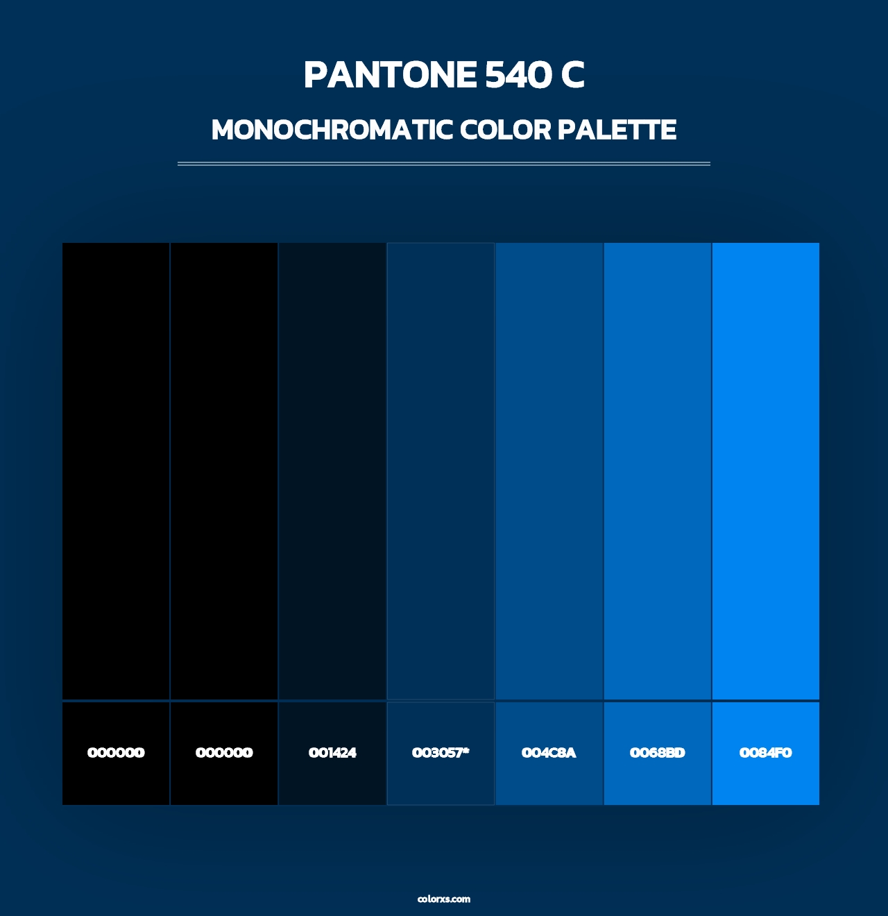 PANTONE 540 C - Monochromatic Color Palette