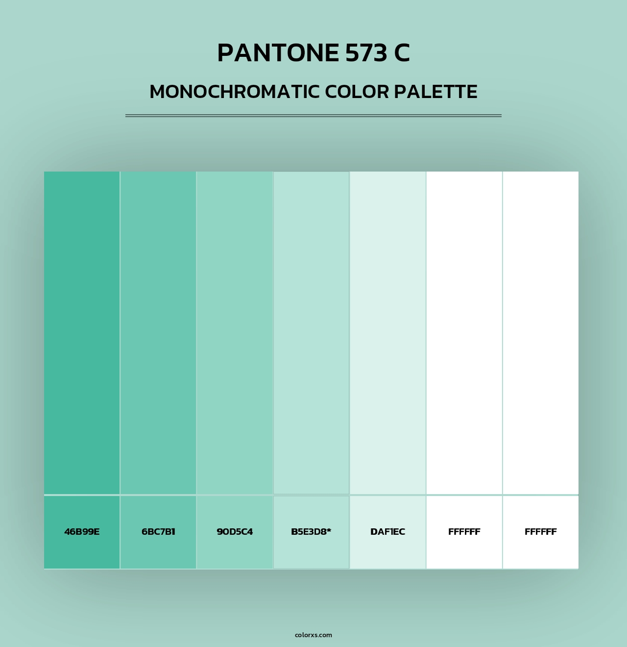 PANTONE 573 C - Monochromatic Color Palette