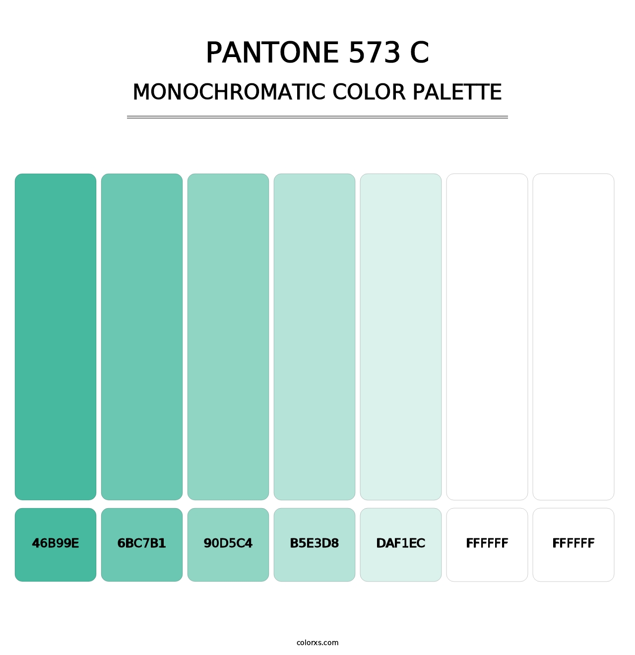 PANTONE 573 C - Monochromatic Color Palette