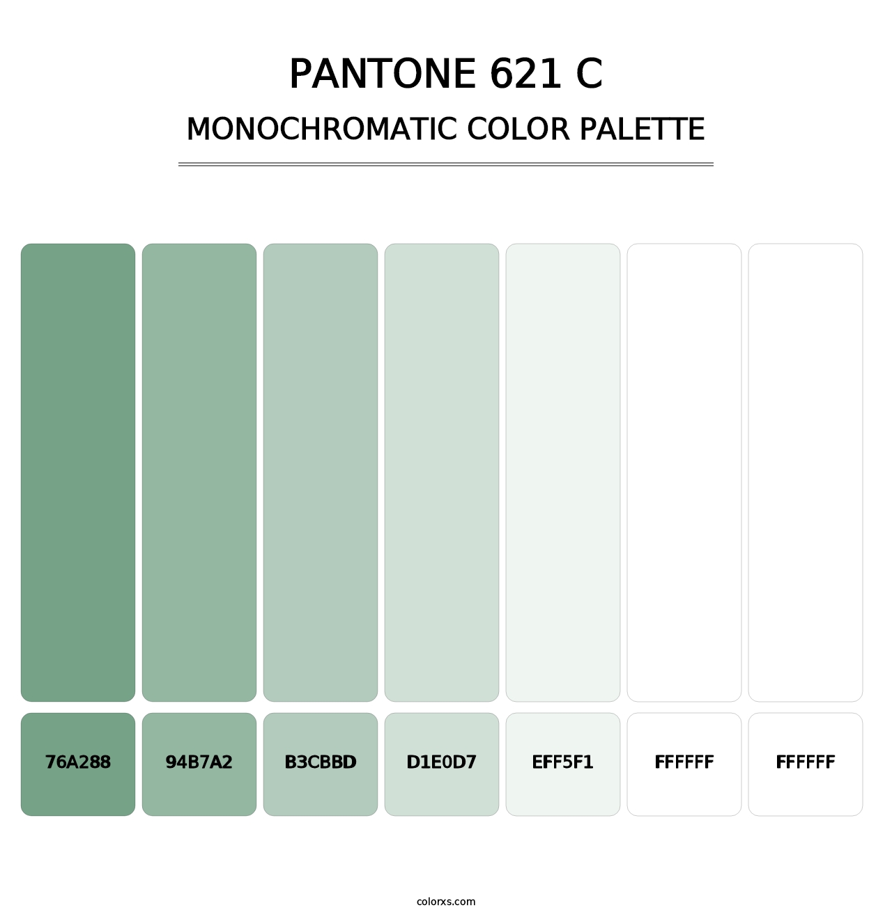 PANTONE 621 C - Monochromatic Color Palette