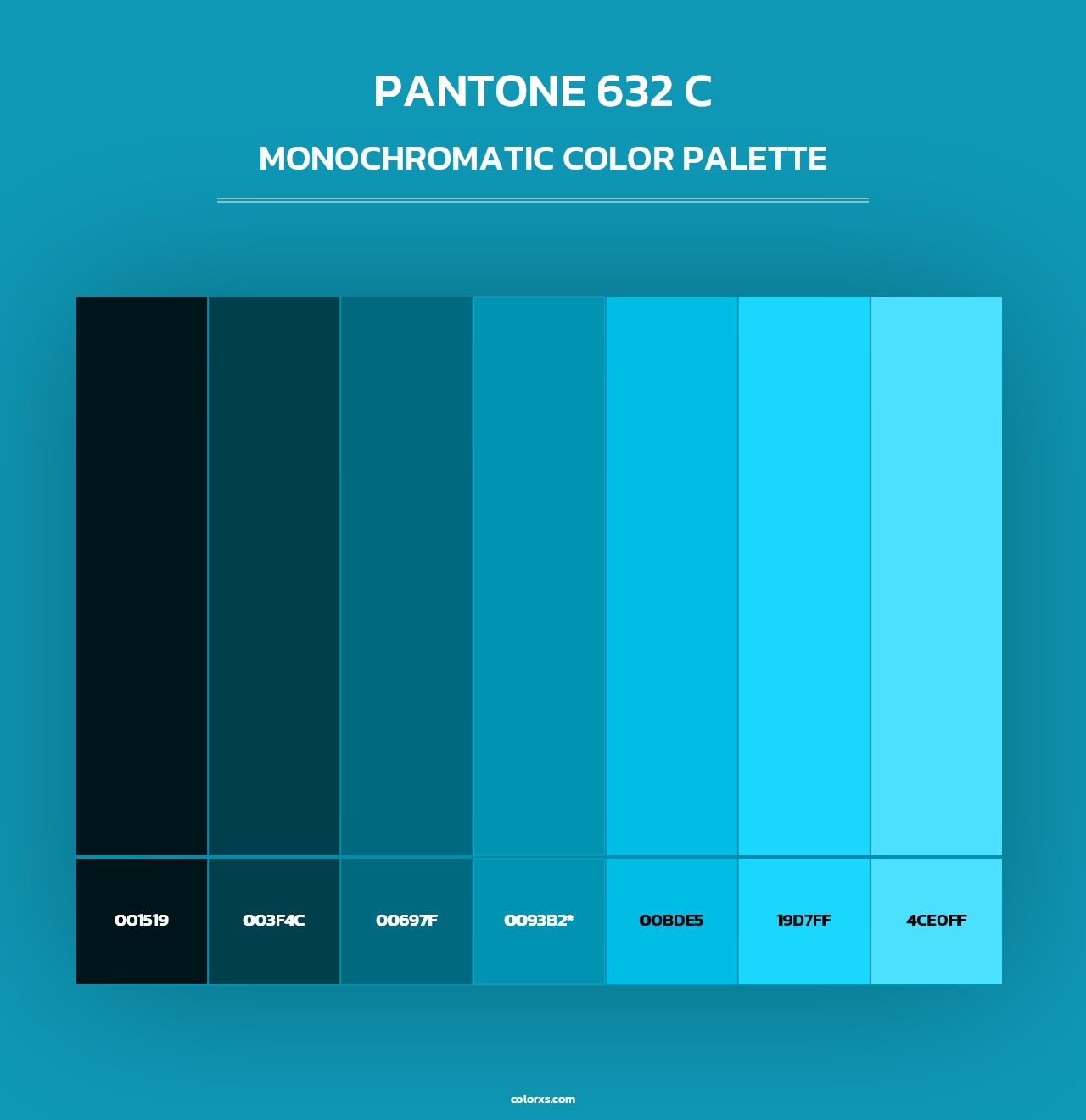 PANTONE 632 C - Monochromatic Color Palette