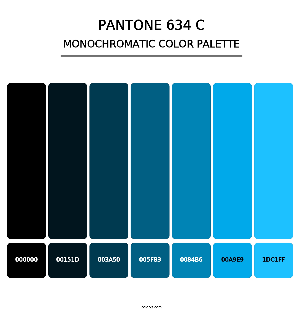 PANTONE 634 C - Monochromatic Color Palette