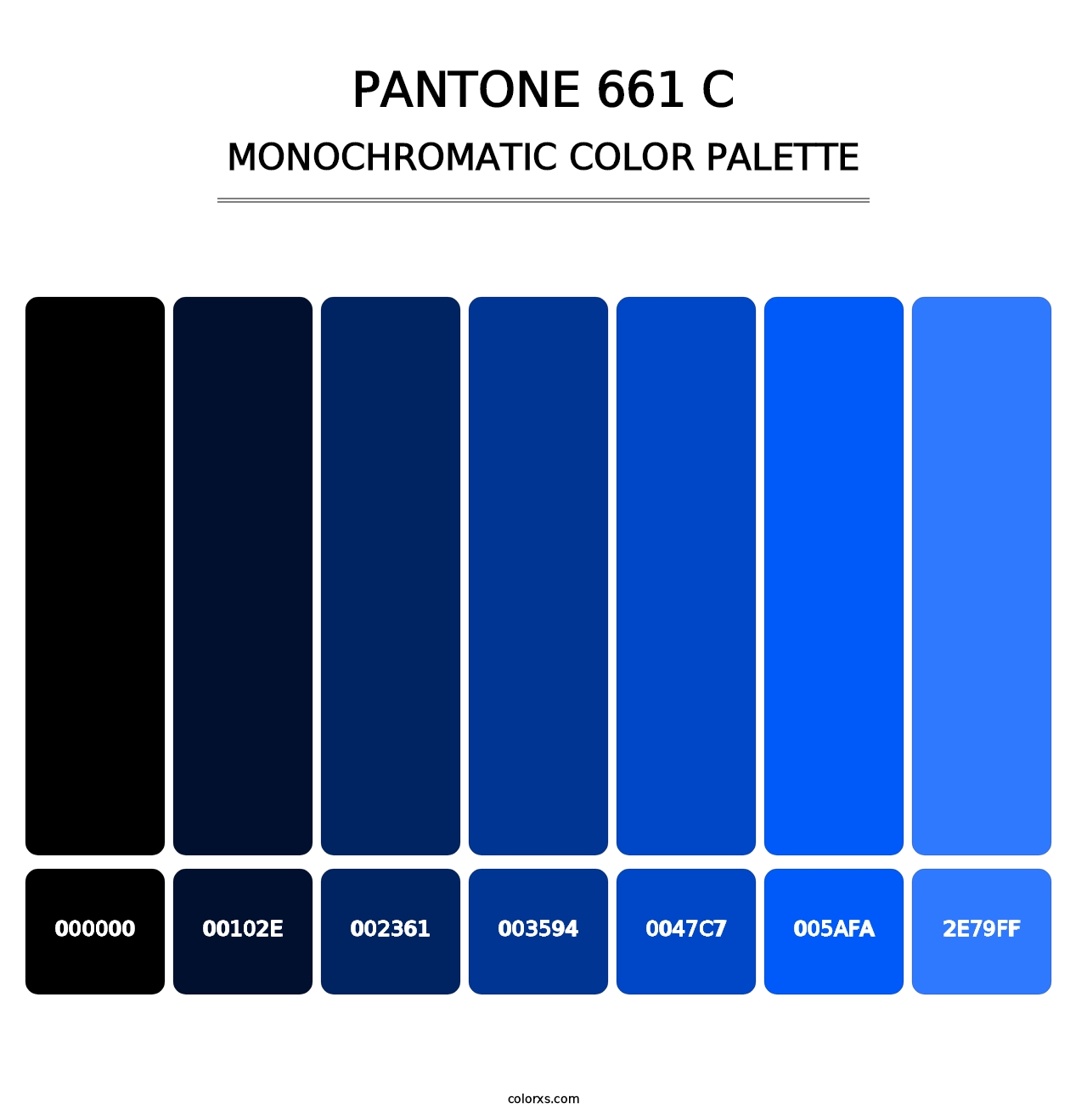 PANTONE 661 C - Monochromatic Color Palette