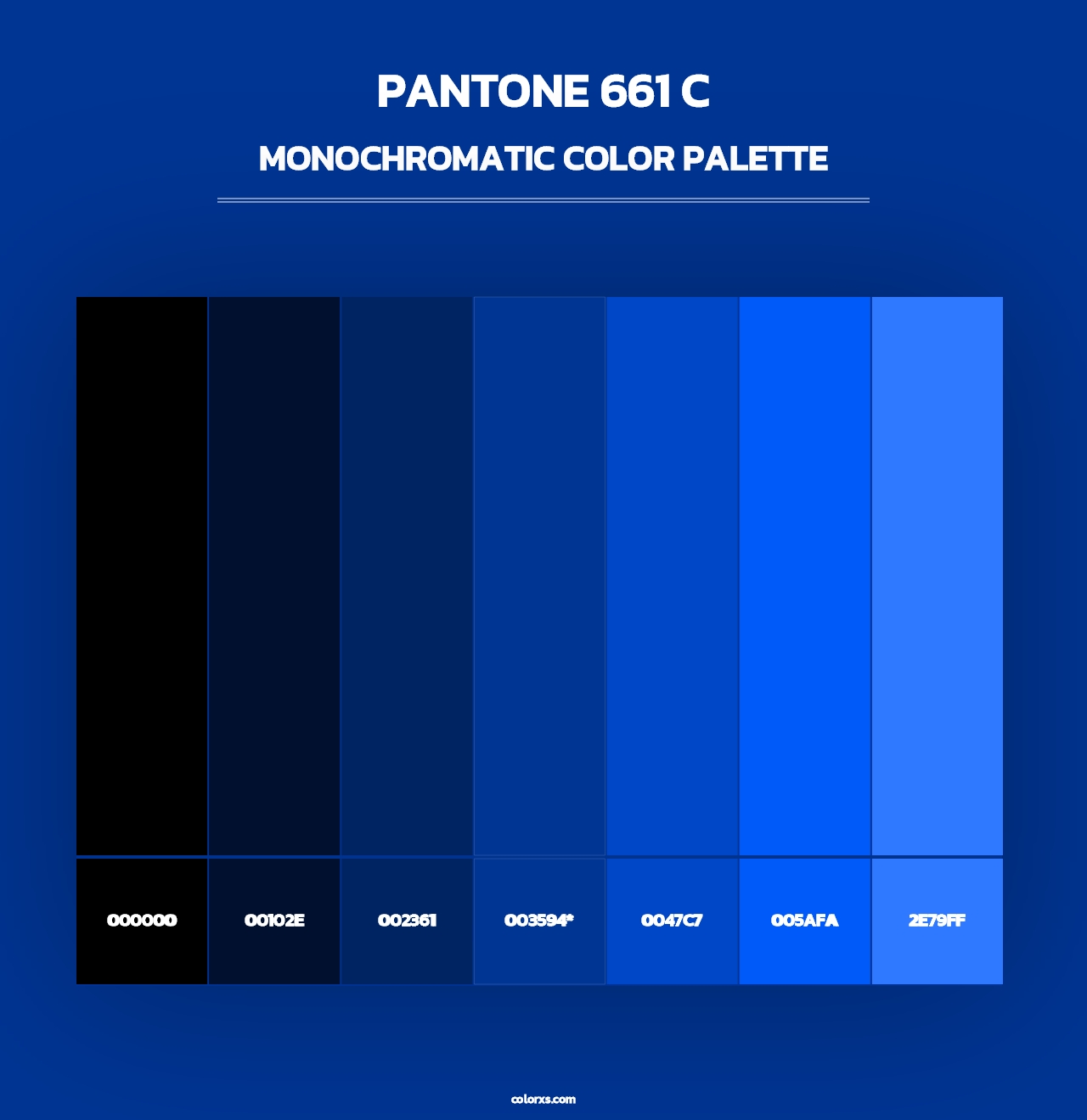 PANTONE 661 C - Monochromatic Color Palette