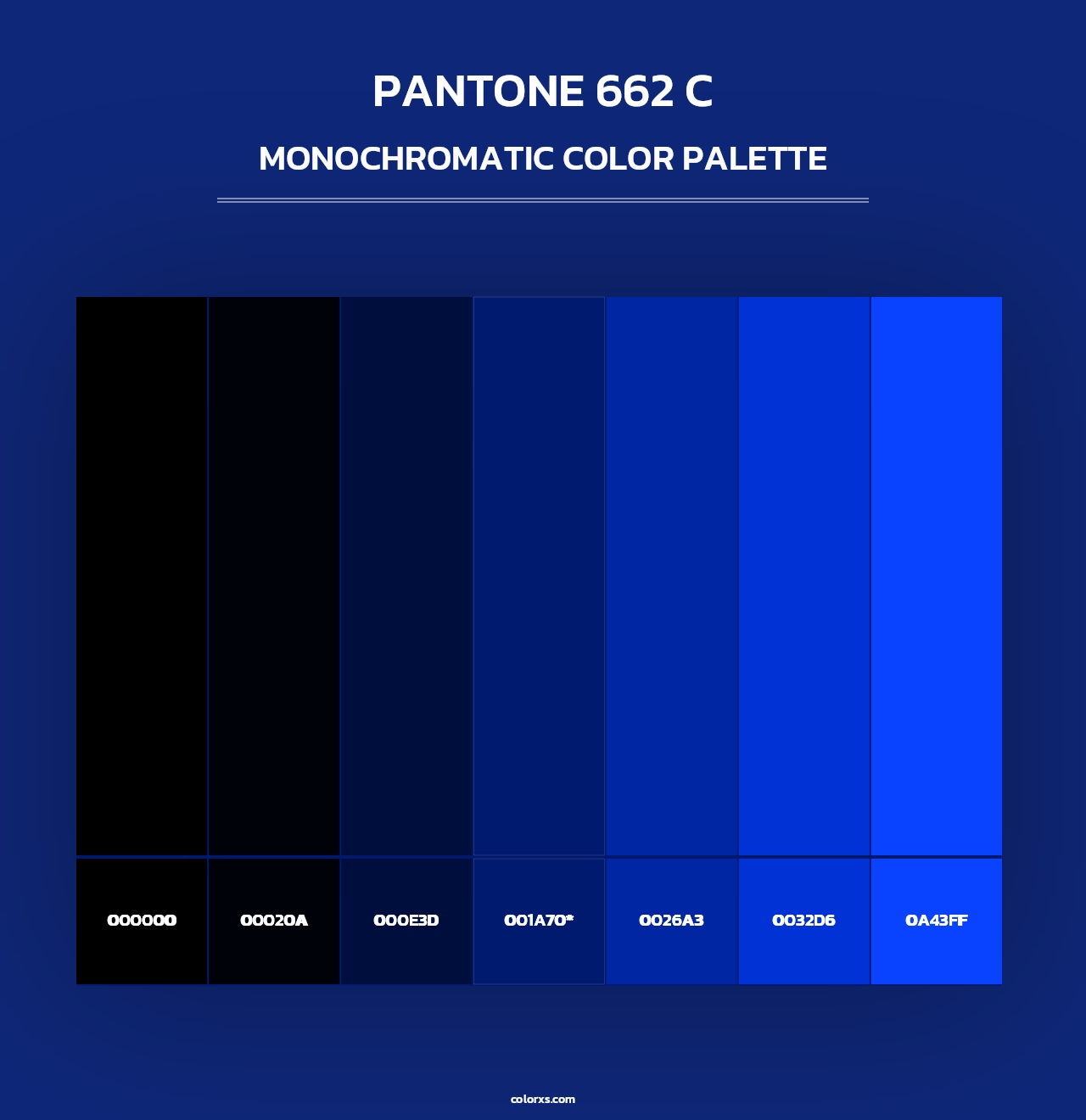 PANTONE 662 C - Monochromatic Color Palette