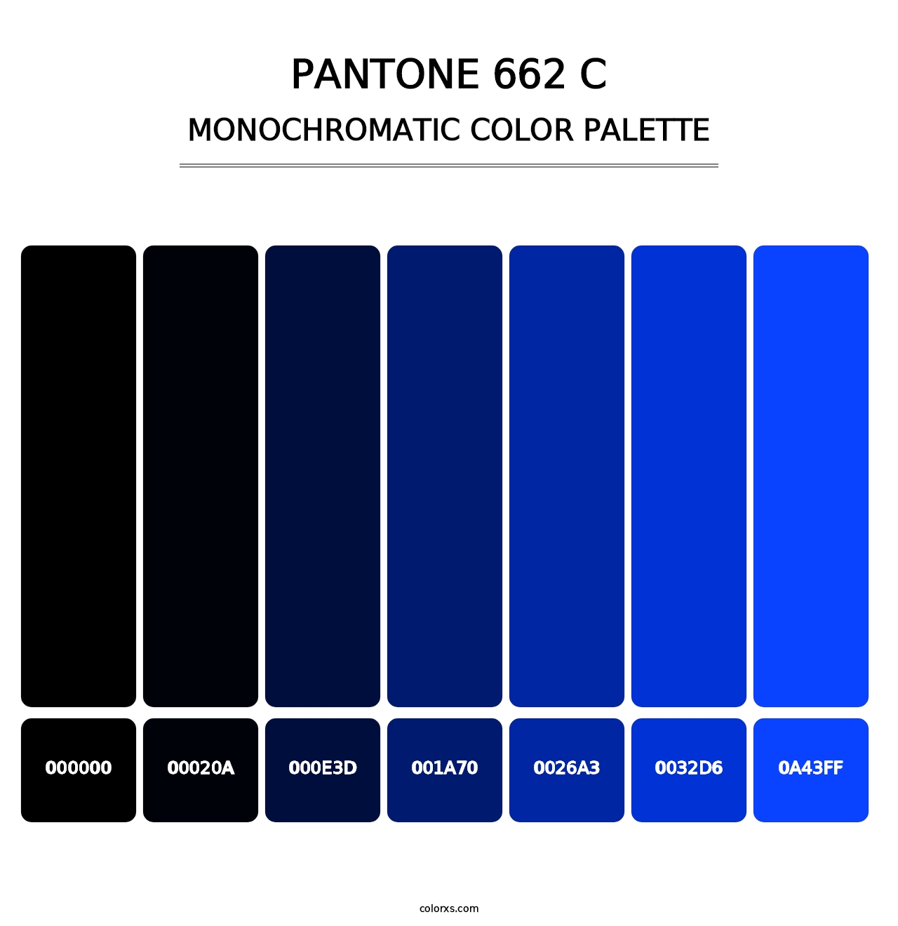 PANTONE 662 C - Monochromatic Color Palette