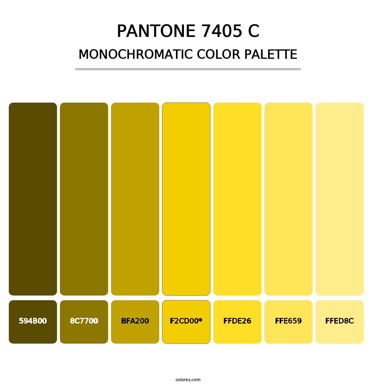 PANTONE 7405 C - Monochromatic Color Palette