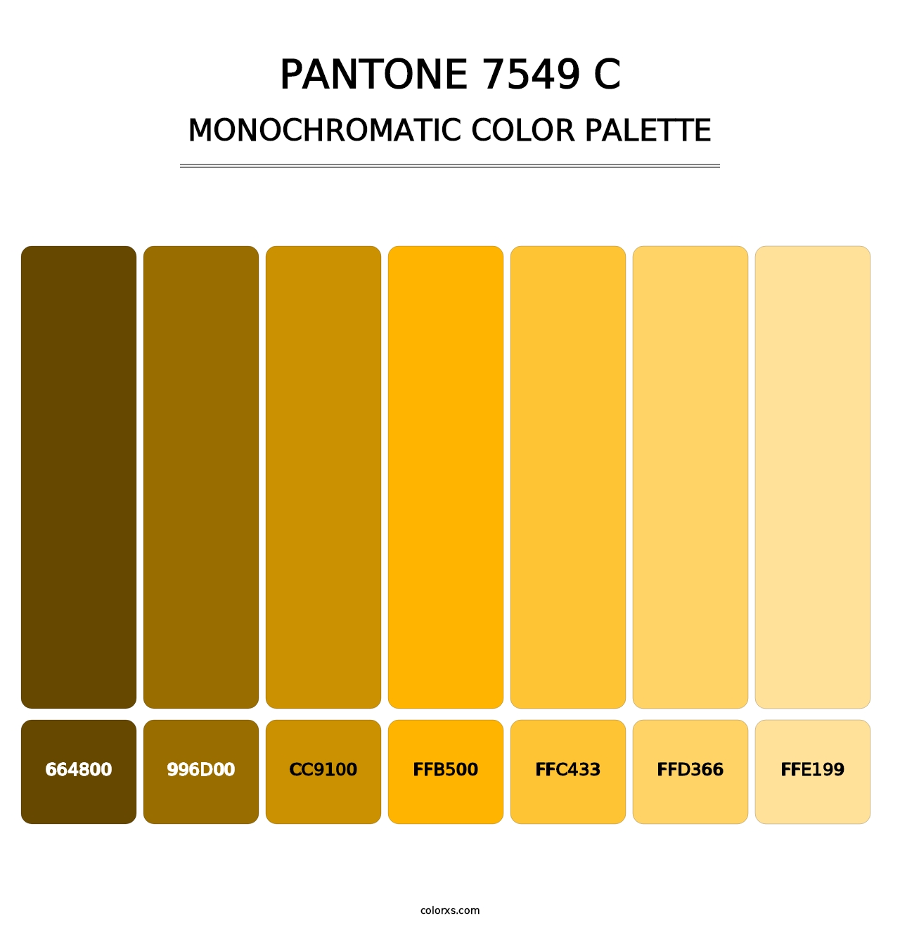 PANTONE 7549 C - Monochromatic Color Palette