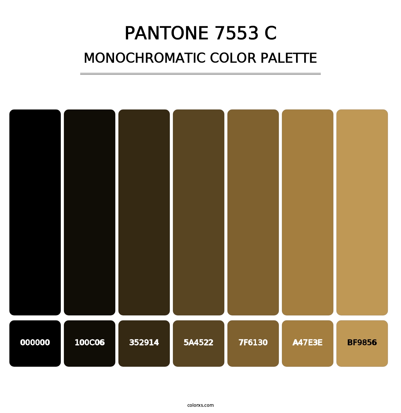 PANTONE 7553 C - Monochromatic Color Palette
