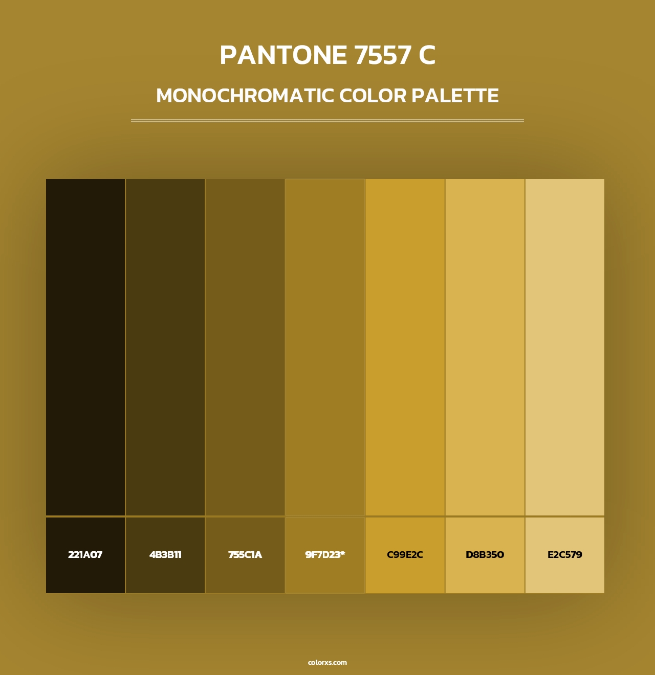 PANTONE 7557 C - Monochromatic Color Palette