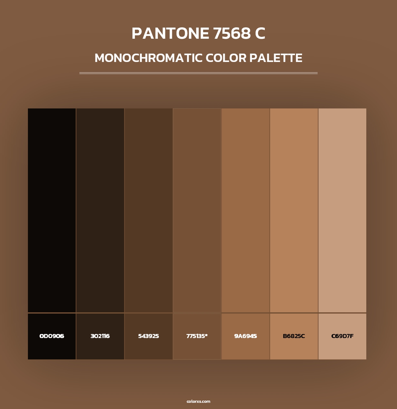 PANTONE 7568 C - Monochromatic Color Palette