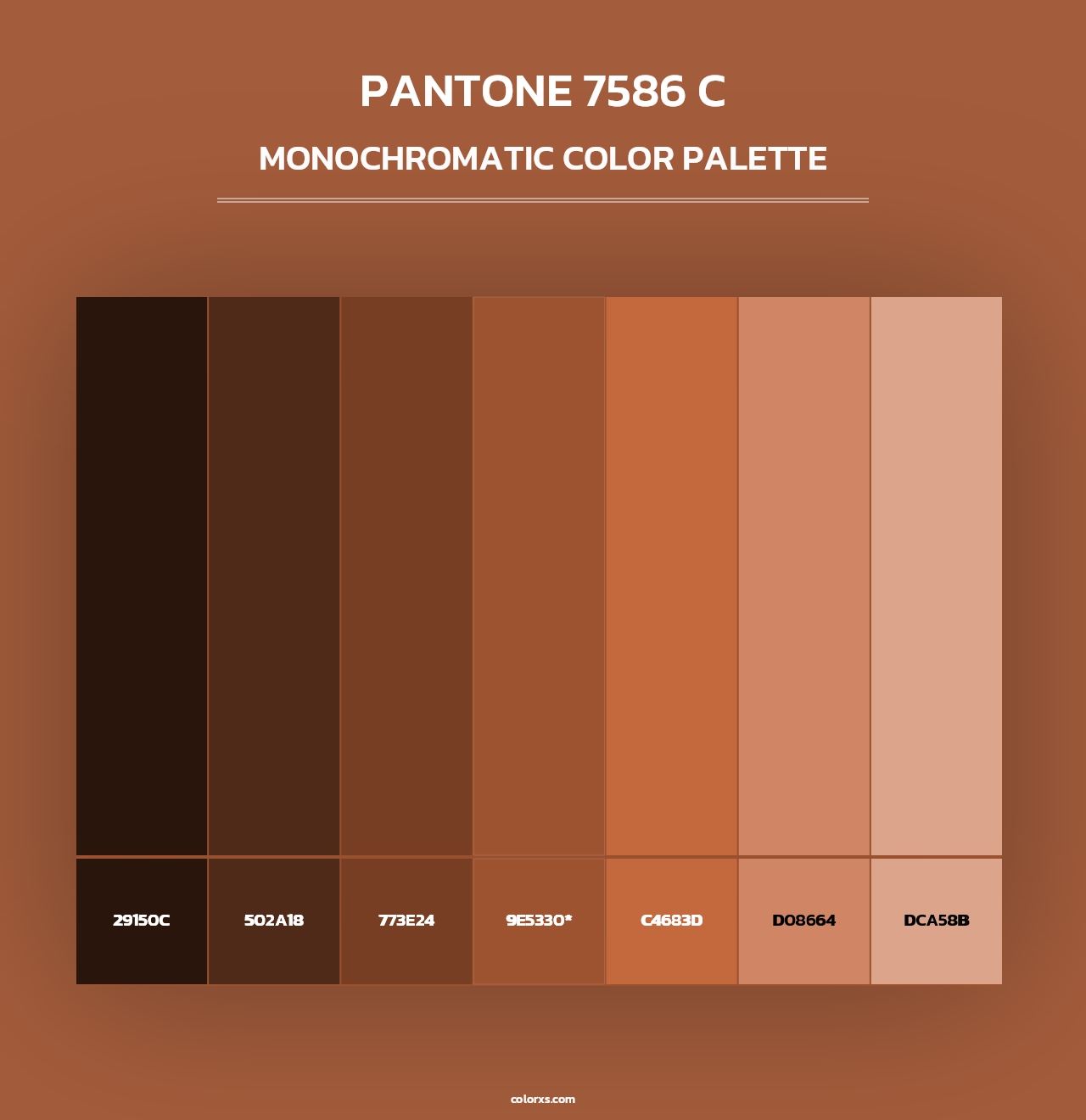 PANTONE 7586 C - Monochromatic Color Palette